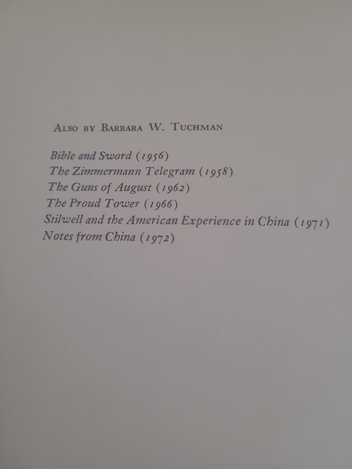 Barbara Tuchman A Distant Mirror 1st Edition Eighth Printing 1978 HC DJ No Tears
