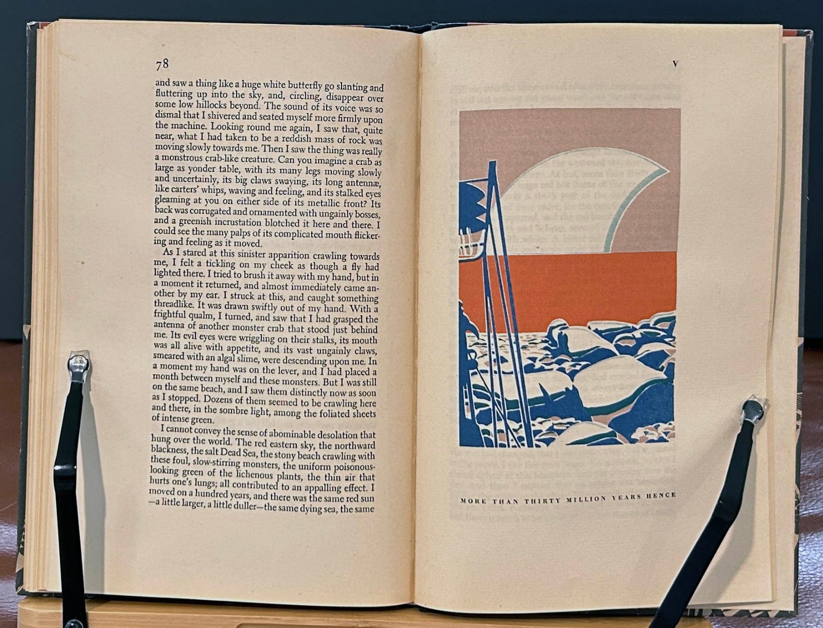 1931 Arthouse Ed. of The Time Machine HG Wells, WA Dwiggins illustr.; Gift Book