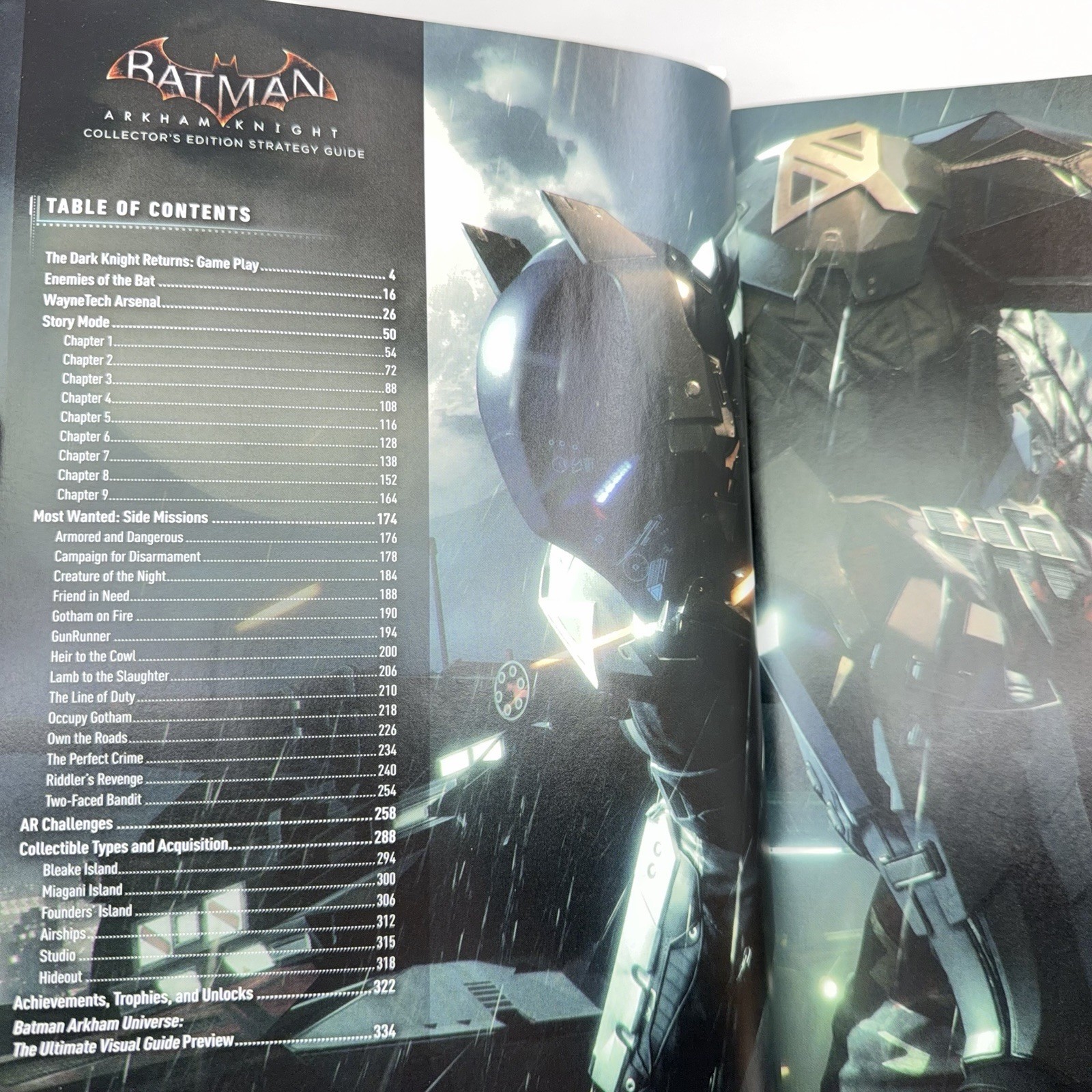 Batman: Arkham Knight Collector’s Edition BradyGames Hardcover with Lithographs