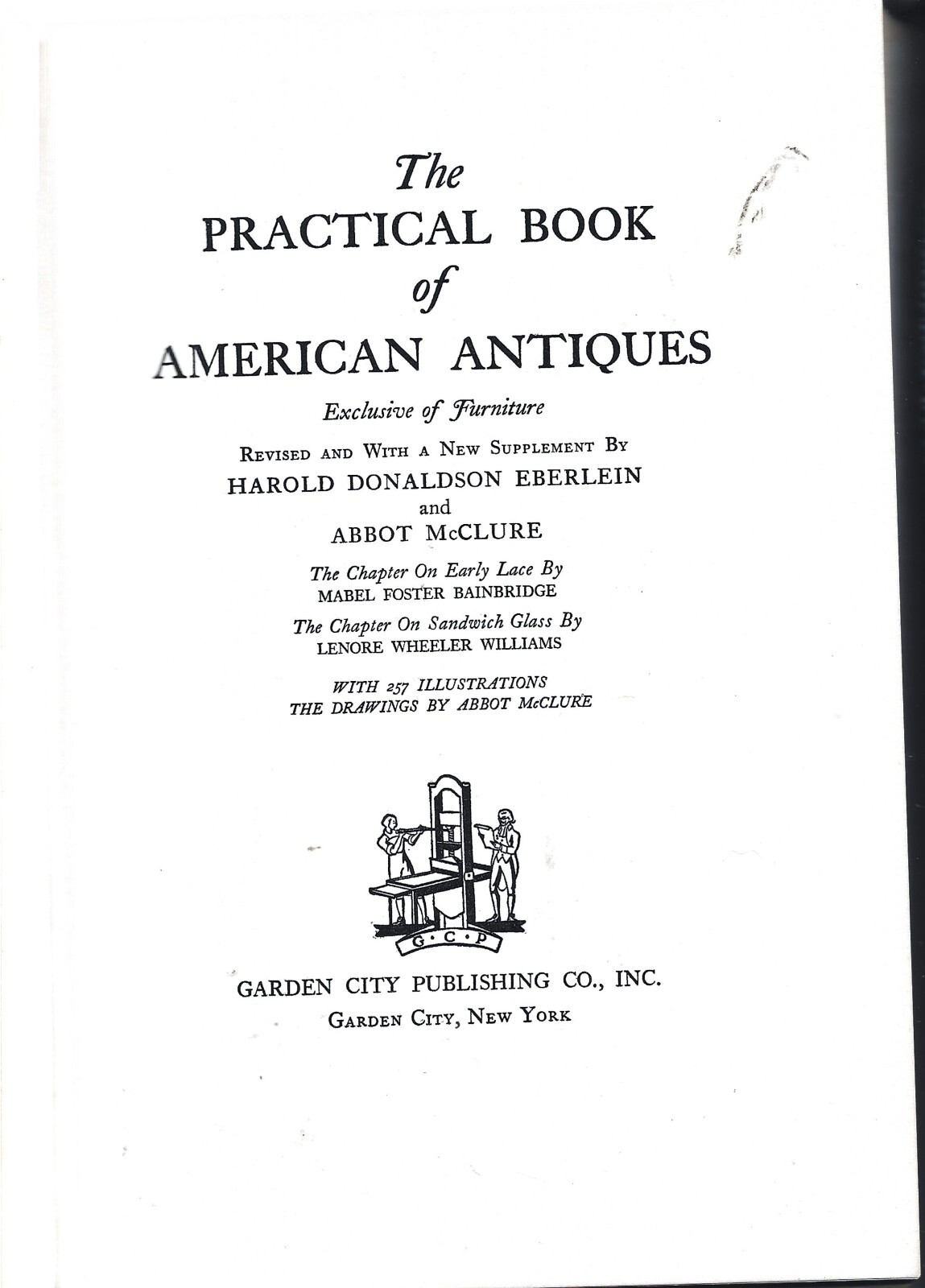 Practical Book of American Antiques HB w/out dj-1927-Eberlein-390 pages