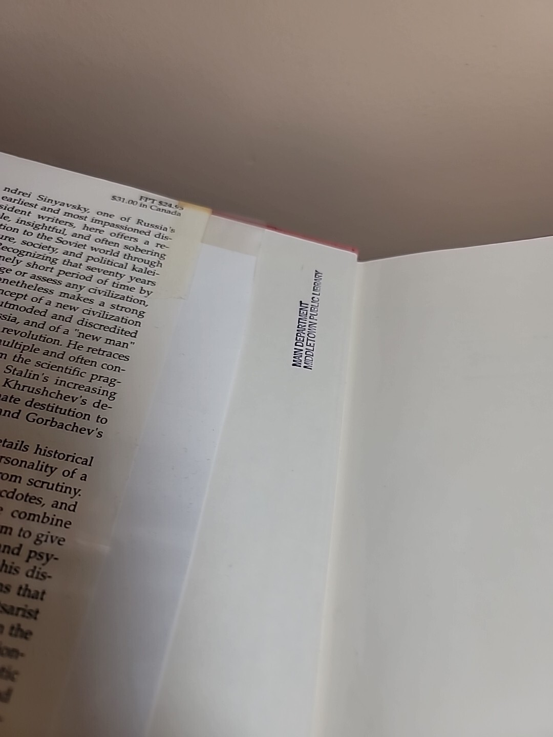 Soviet Civilization : A Cultural History by Andrei Sinyavsky (1990, Library…