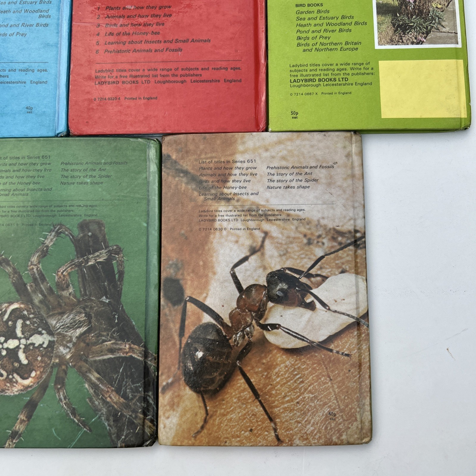 Job Lot 5 Rare Ladybird Children’s Books Natural History Theme 1980s Collectable