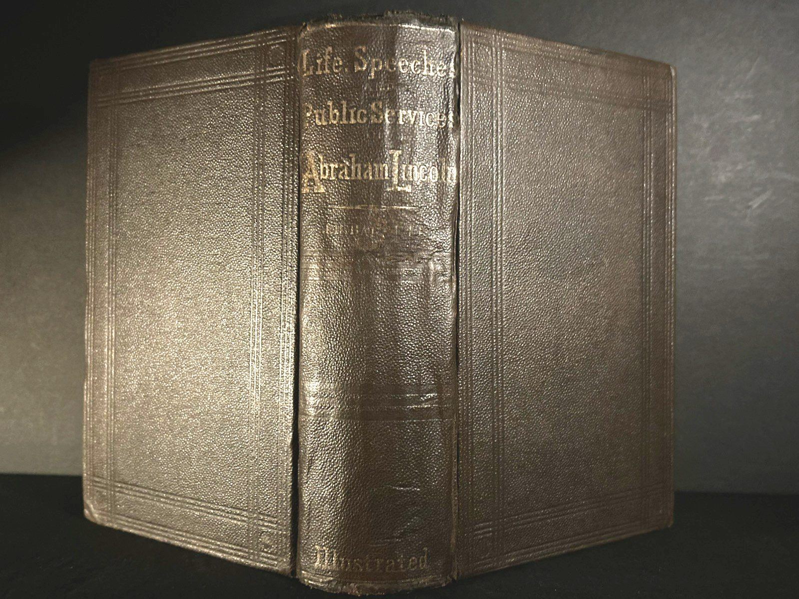 ABRAHAM LINCOLN by Barrett HISTORY Americana CIVIL WAR Slavery ILLUSTRATED 1865