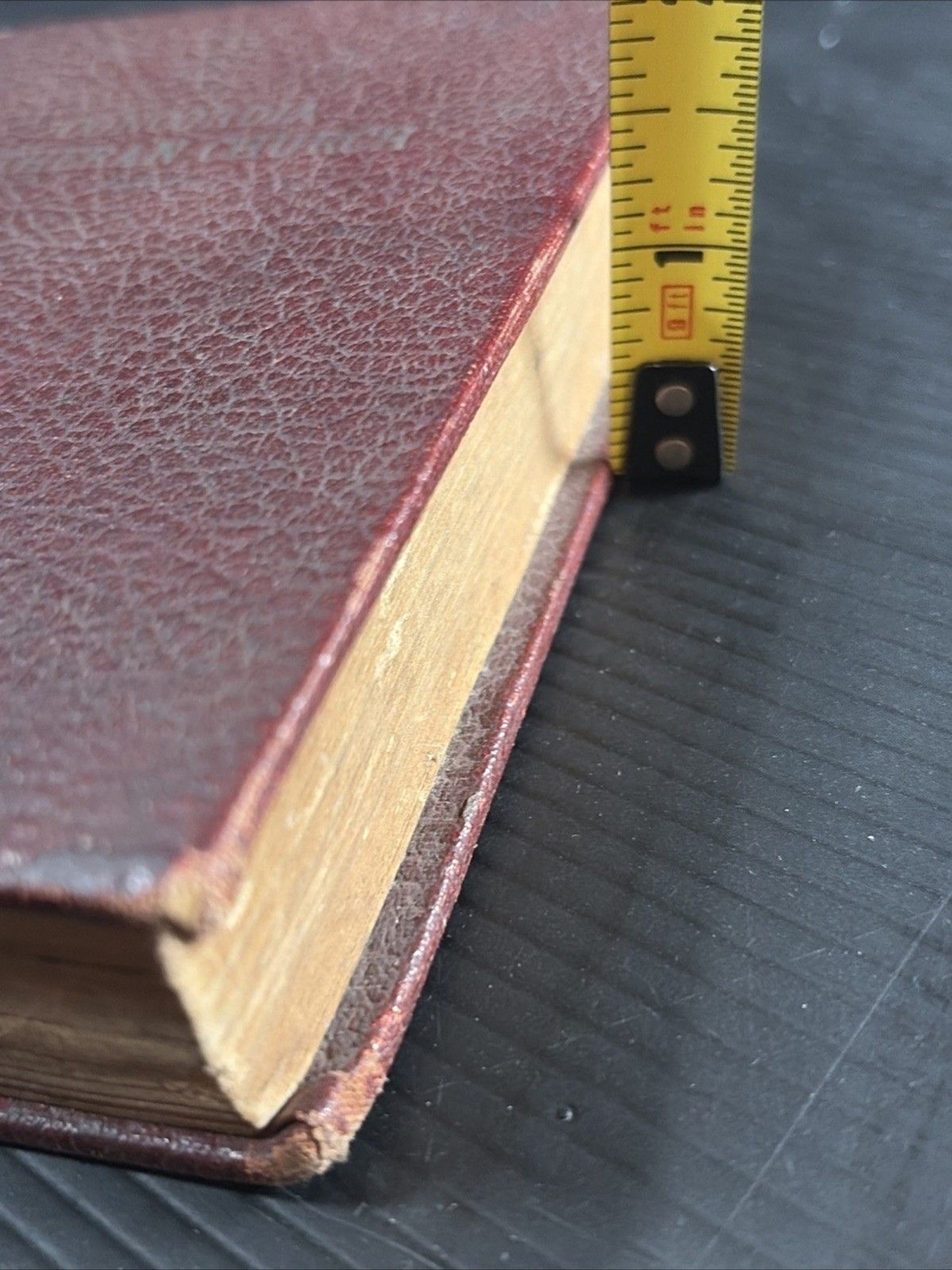 Antique Concordia Lutheran Church Book Of Concord HC 5.5×4” Oxblood