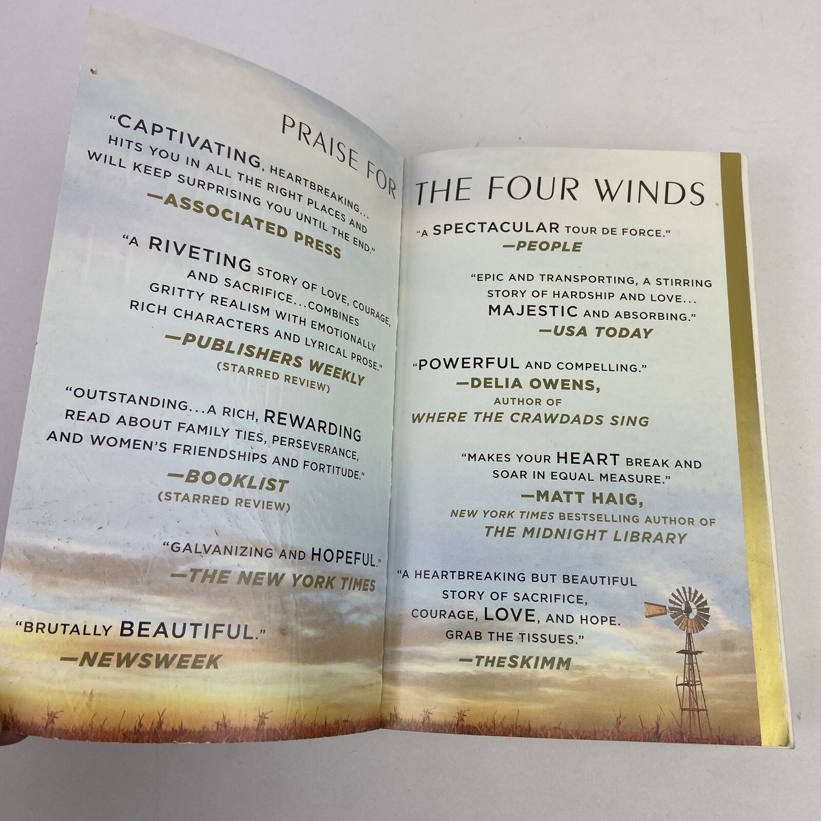 The Four Winds: A Novel Paperback by Kristin Hannah St. Martin Griifin 2023
