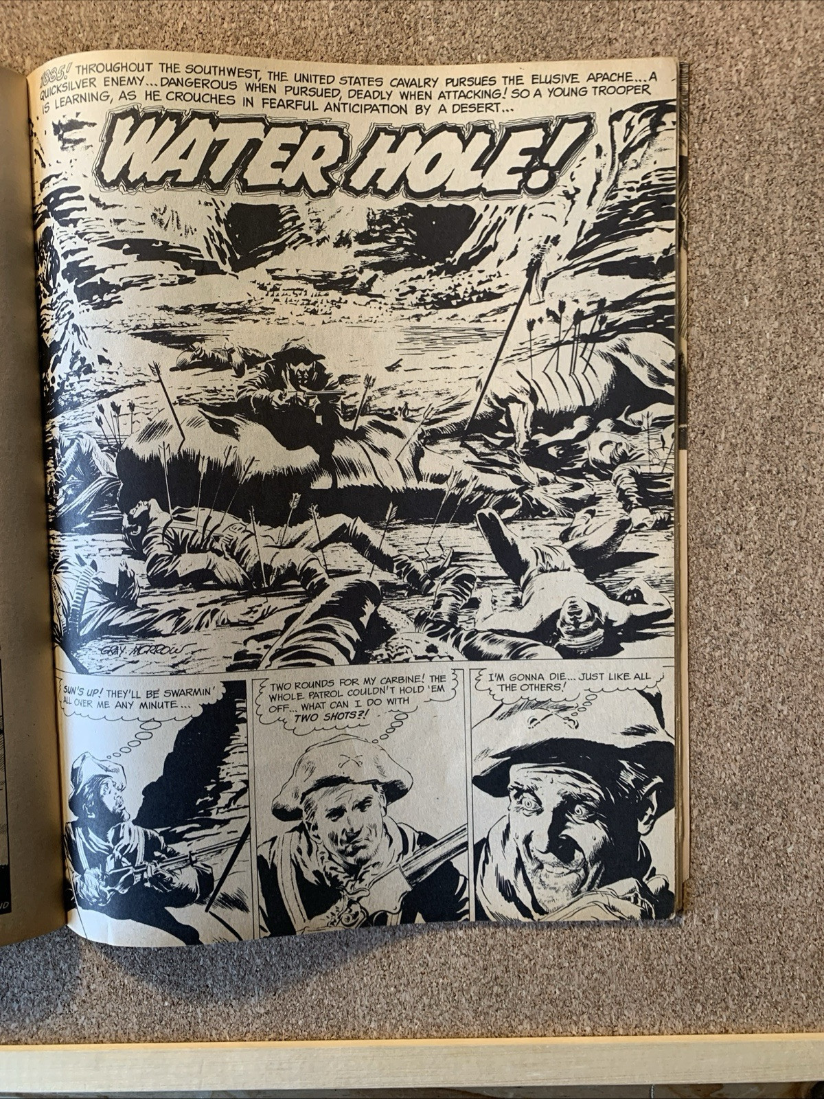 Blazing Combat #3 FN 1966 Warren Classic War Comic, Magazine size