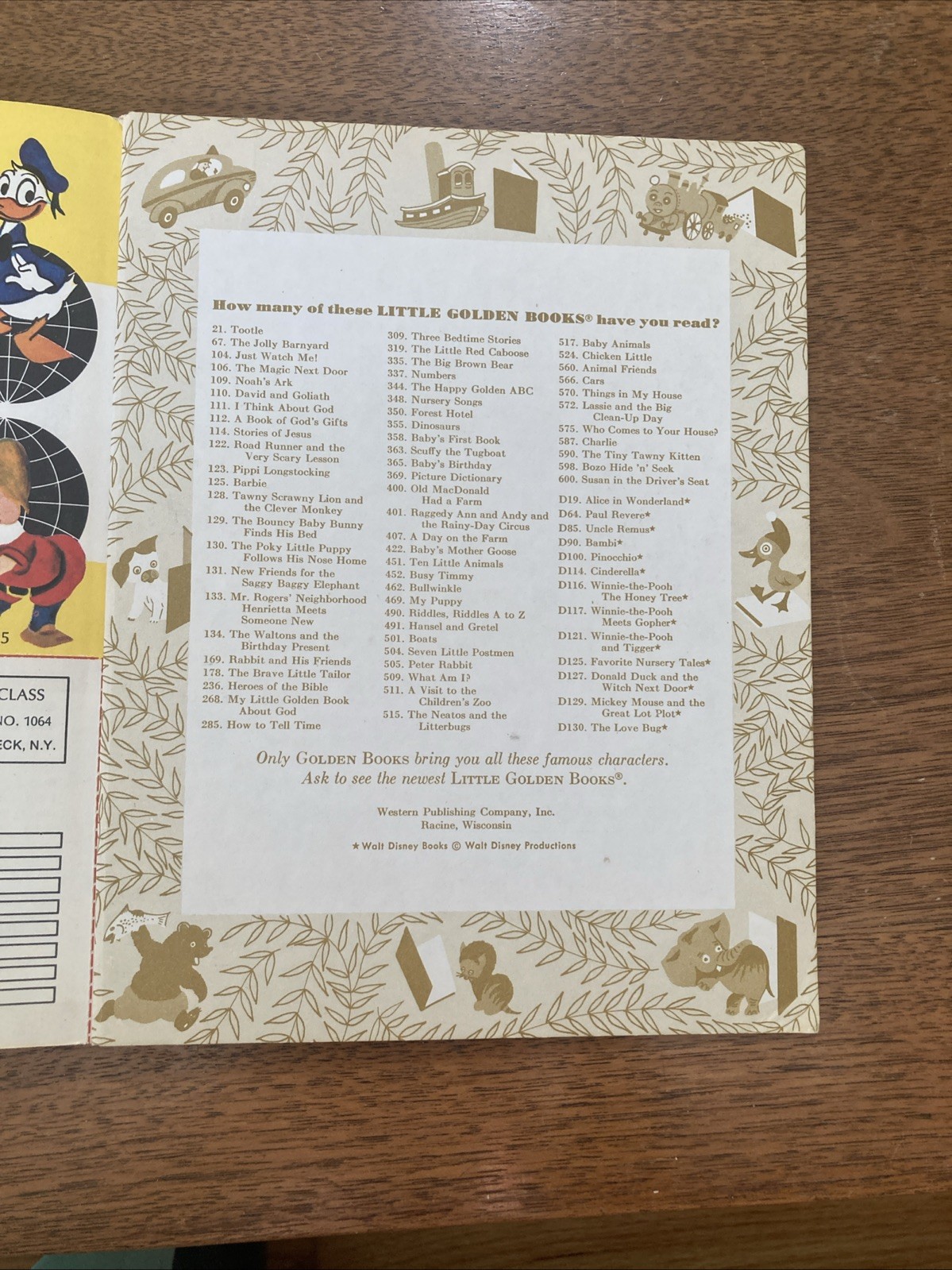 Walt Disney’s Peter & The Wolf Vintage Children’s Little Golden Book 1976