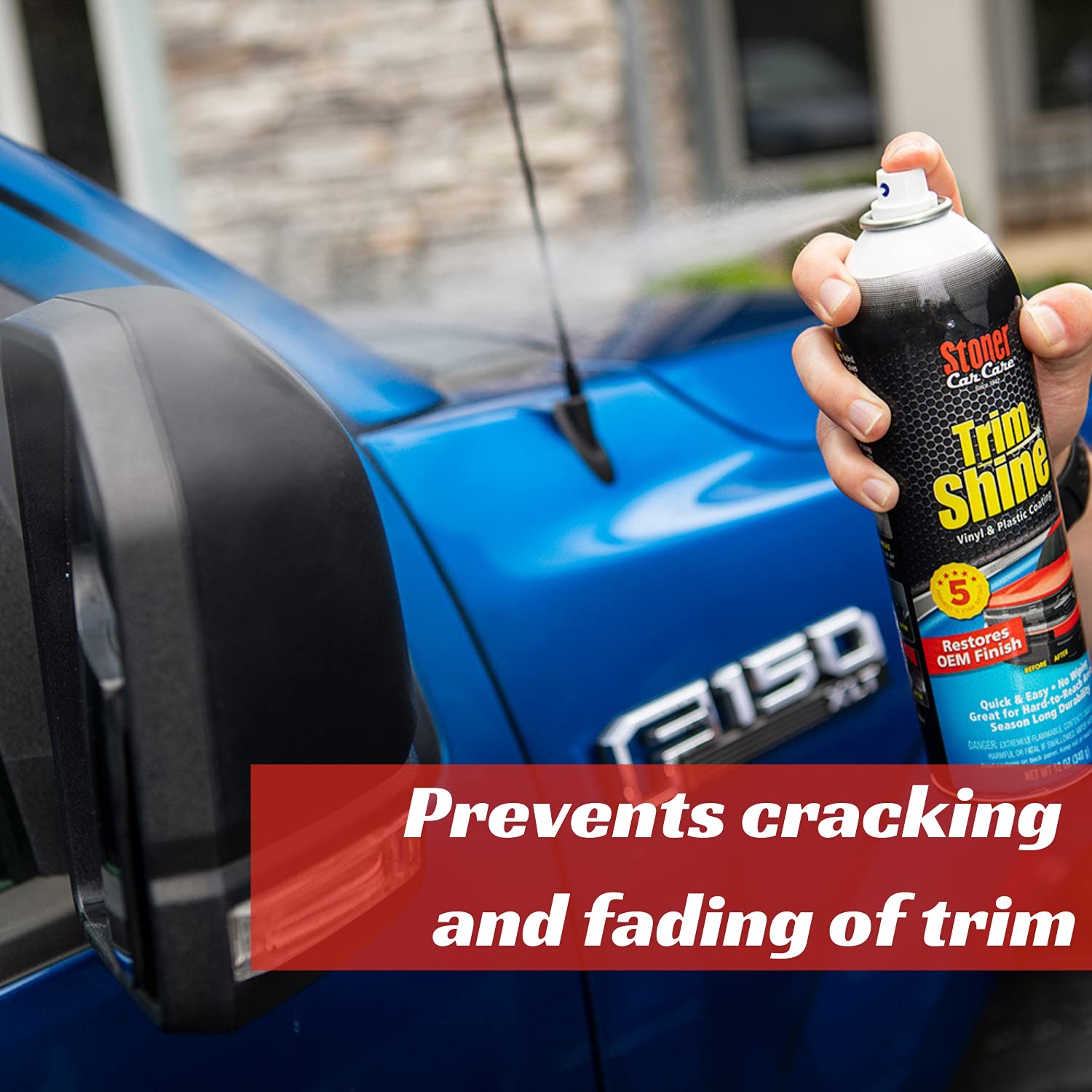 Trim Shine Protectant Coating for Vinyl Plastic – Quick Auto Restorer 12 oz