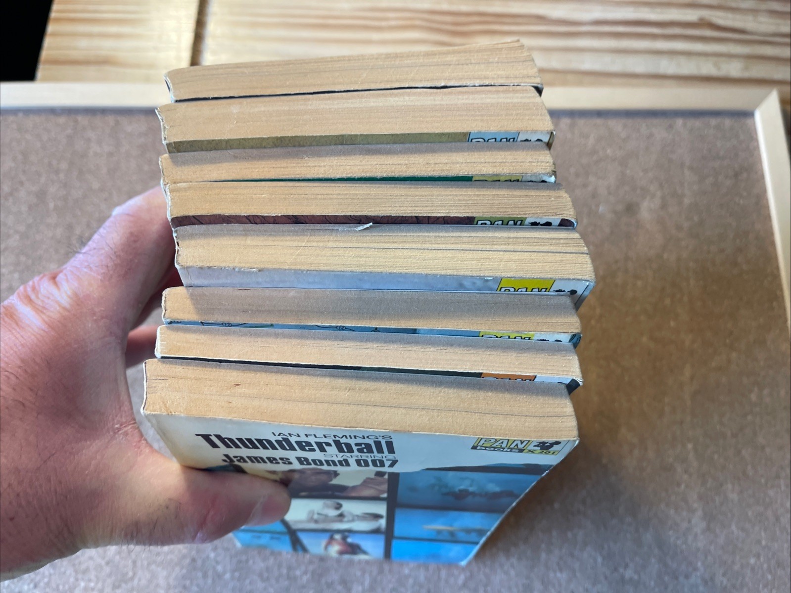 James Bond By Ian Fleming PBs x7 + Colonel Sun 1960s G to VG Casino Royale