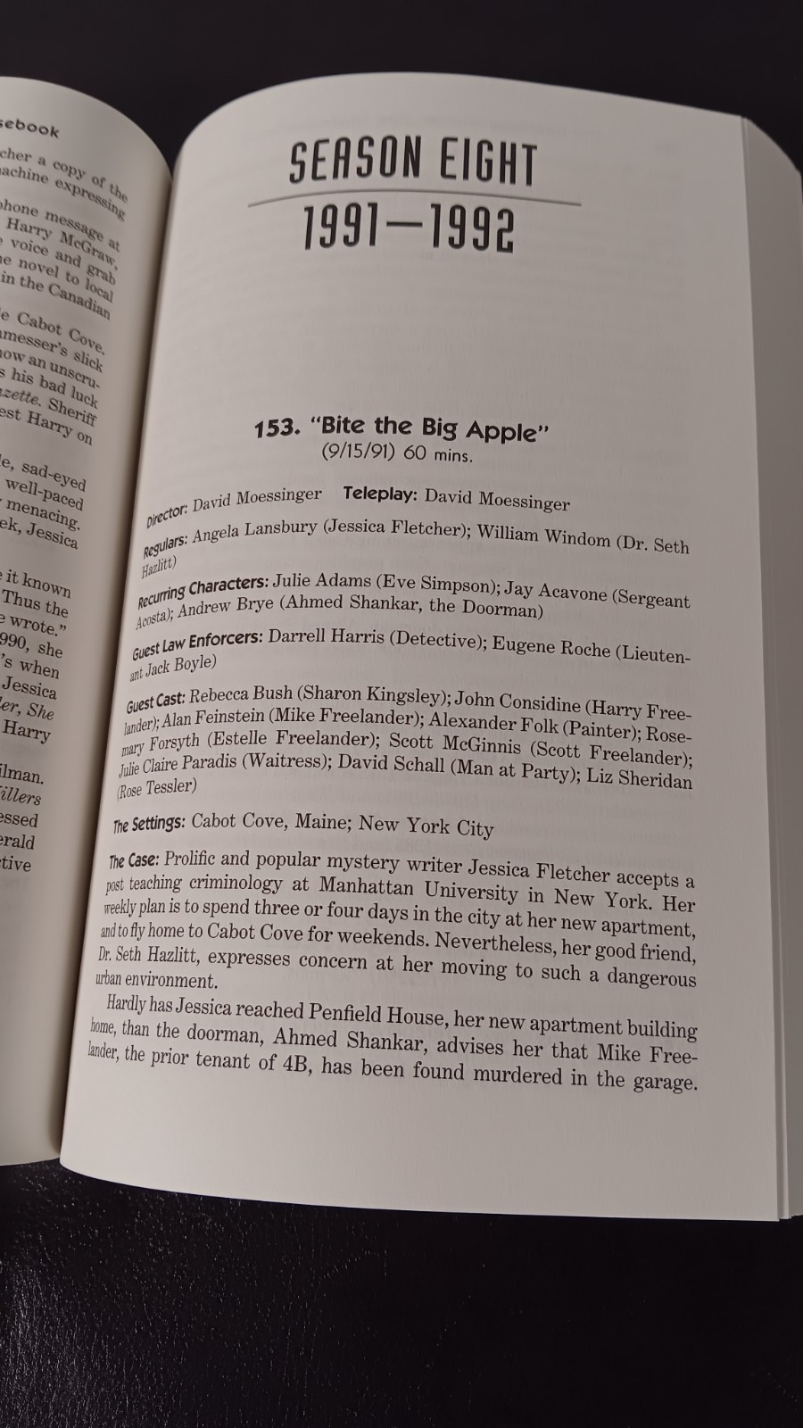 The Unofficial Murder She Wrote Casebook by James Robert Parish SC 1997