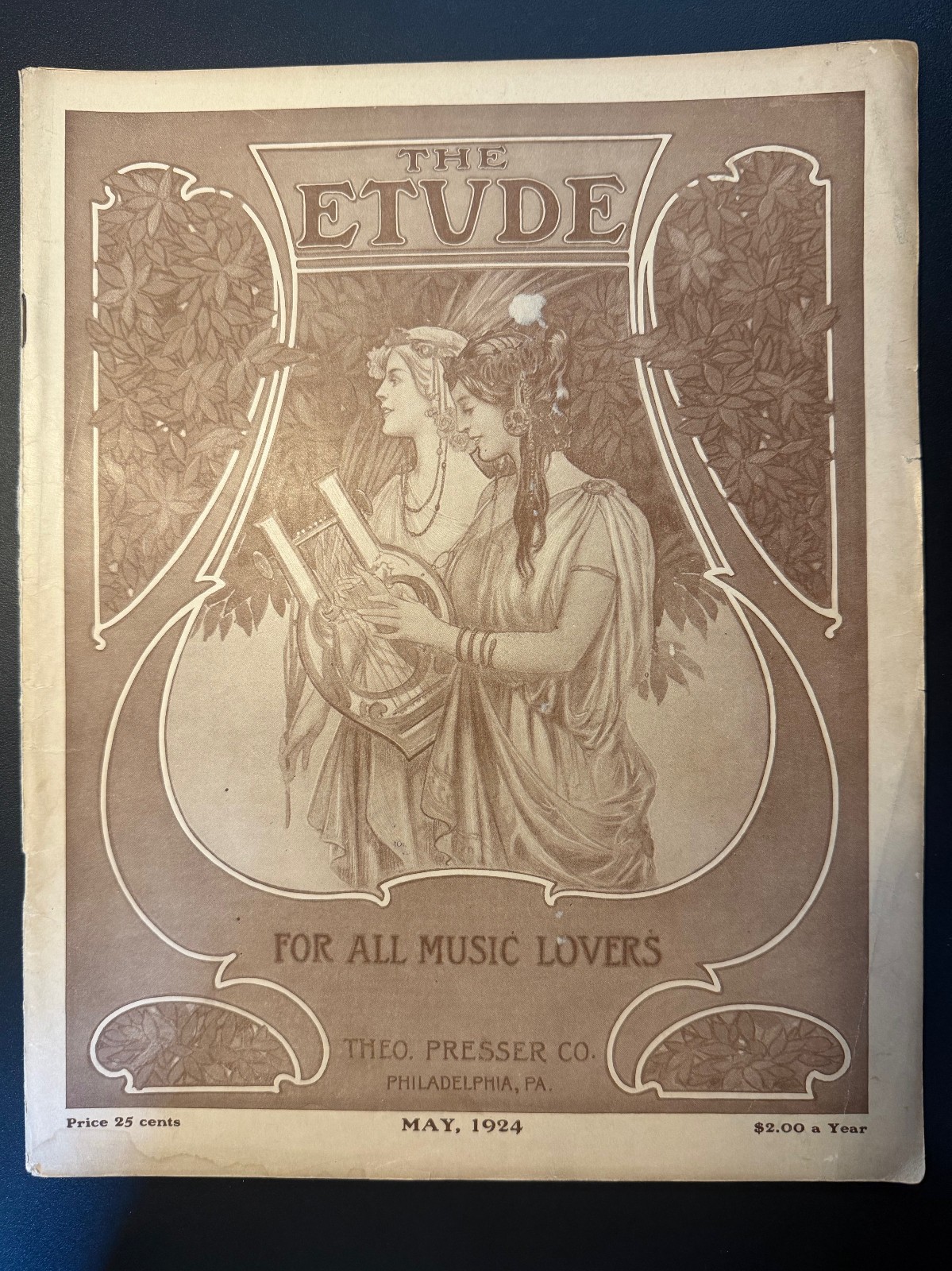 May 1924 The Etude Music Musical Magazine Vintage FOR ALL MUSIC LOVERS Complete