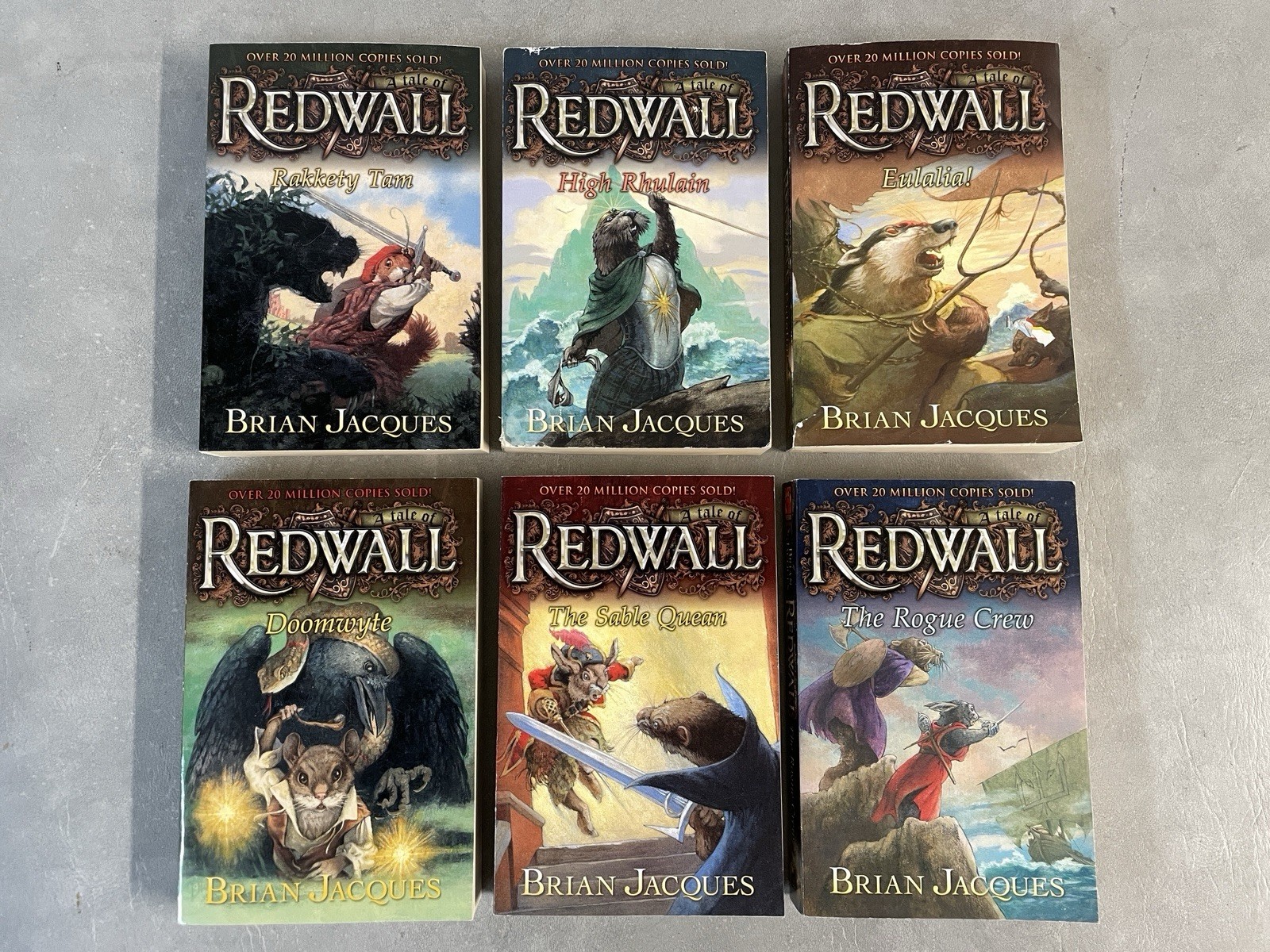Brian Jacques Redwall Books PB Lot of 19 Almost Full Series Instant Collection