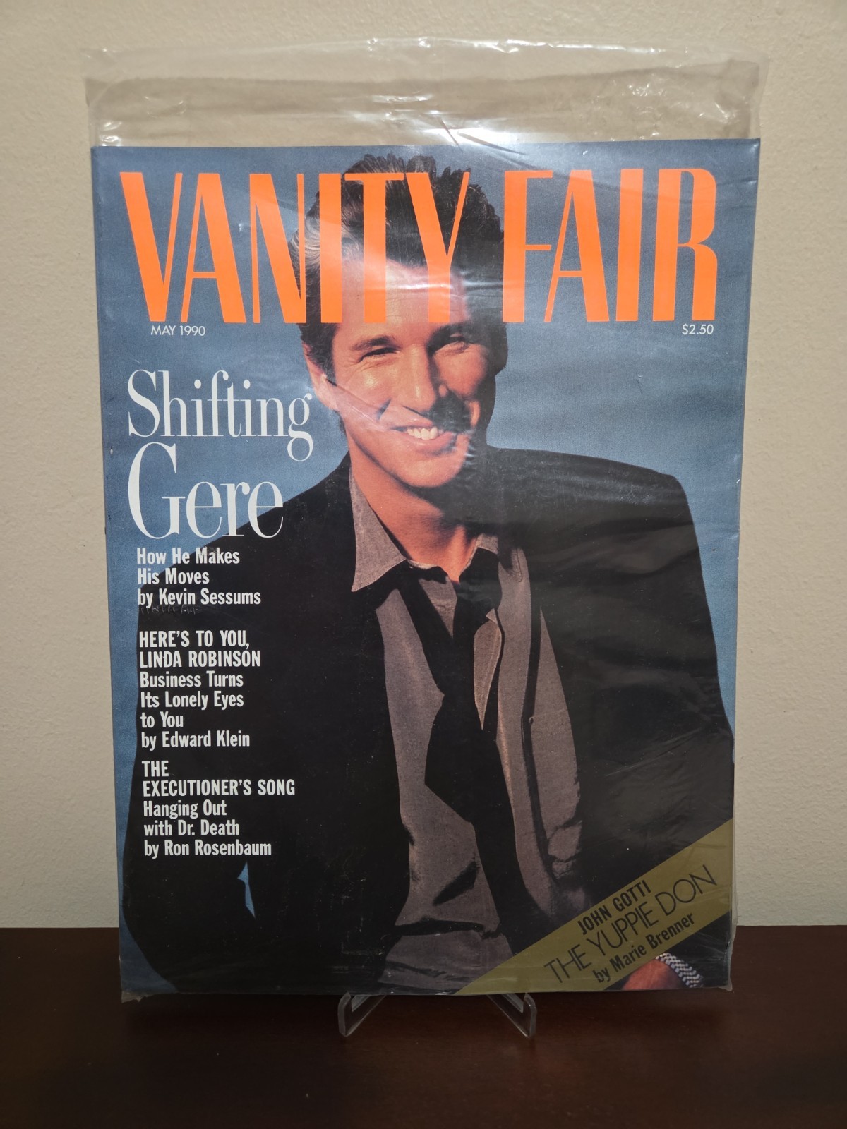 Vtg 90’s Brand New Sealed VANITY FAIR Magazine May 1990 Richard Gere Cover