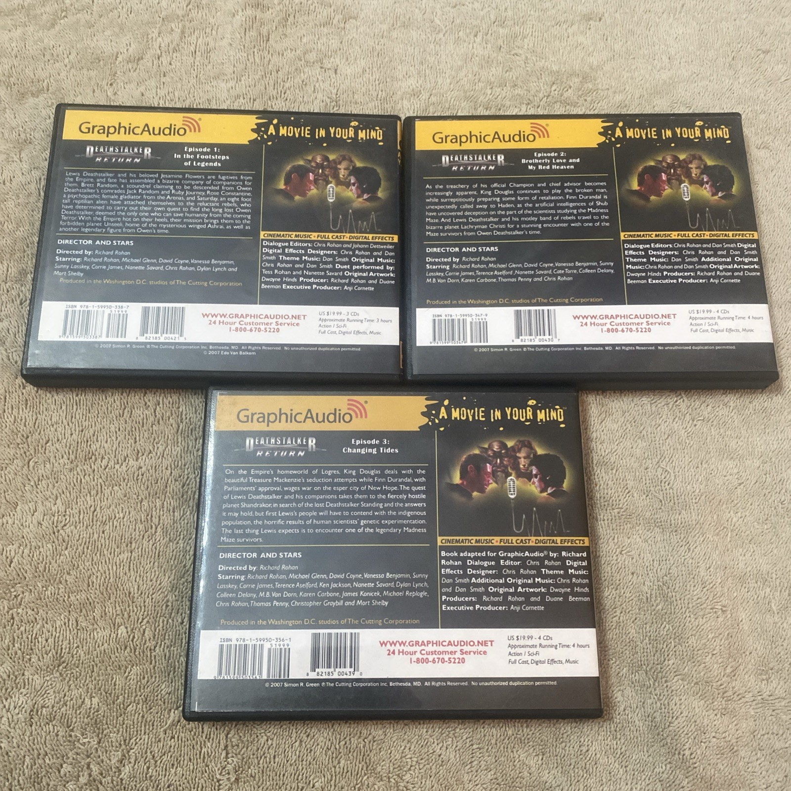 Deathstalker: Return by Simon R. Green – Vol. 1-3 Audio Books Graphic Audio CD