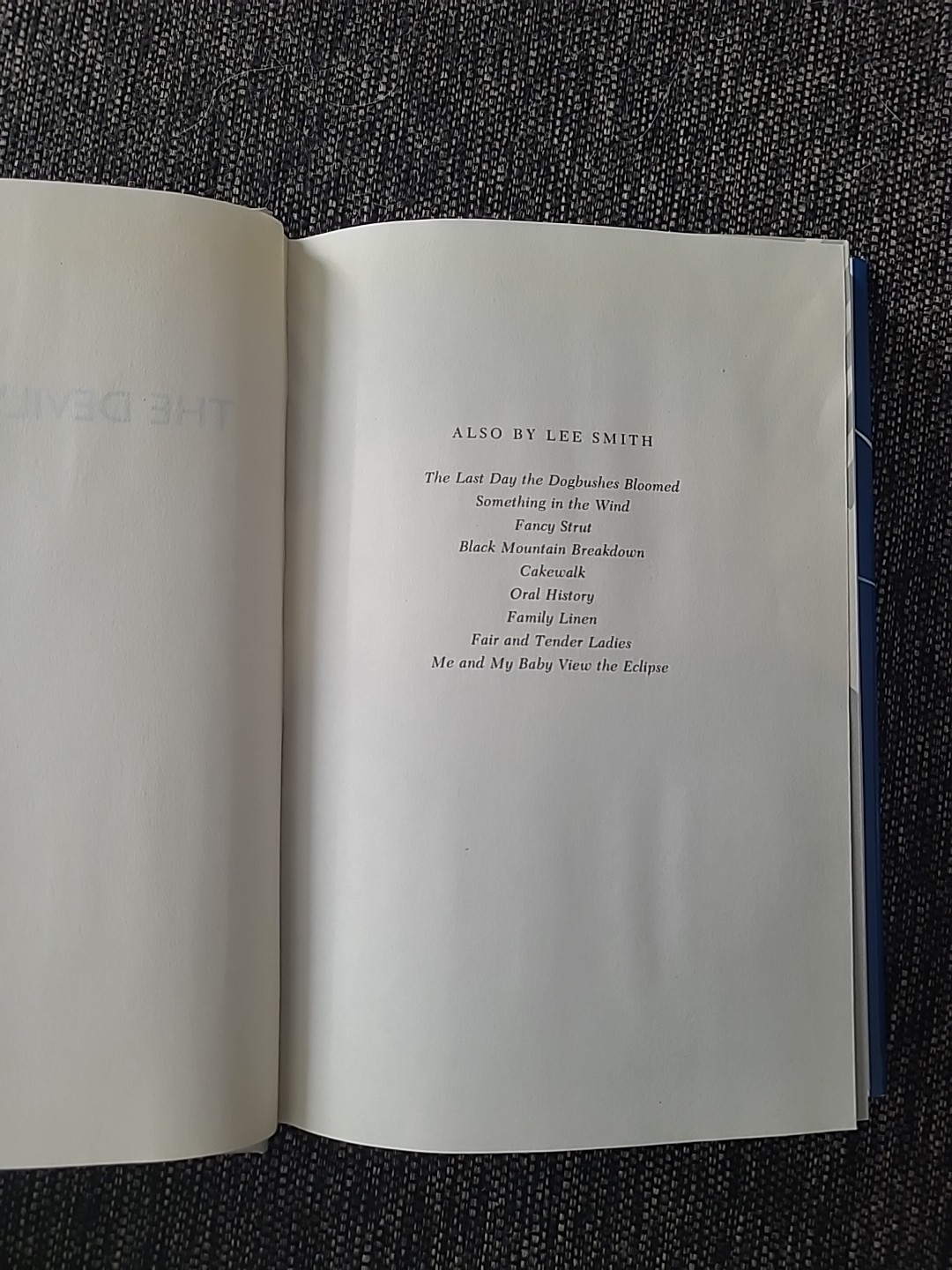 LEE SMITH THE DEVIL’S DREAM-1992 First Edition First Printing a