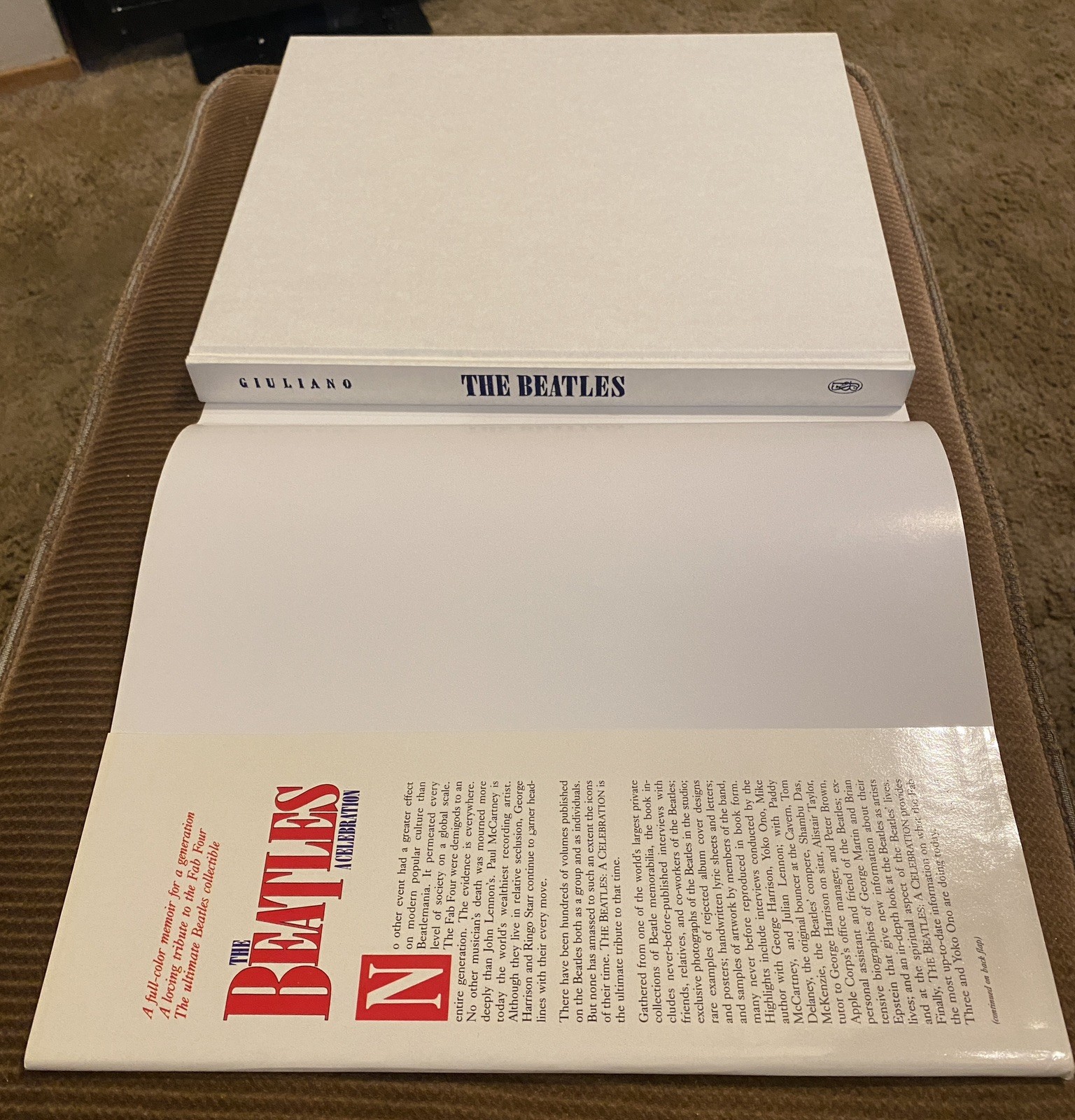 The Beatles: A Celebration Hardcover By Geoffrey Giuliano NEW