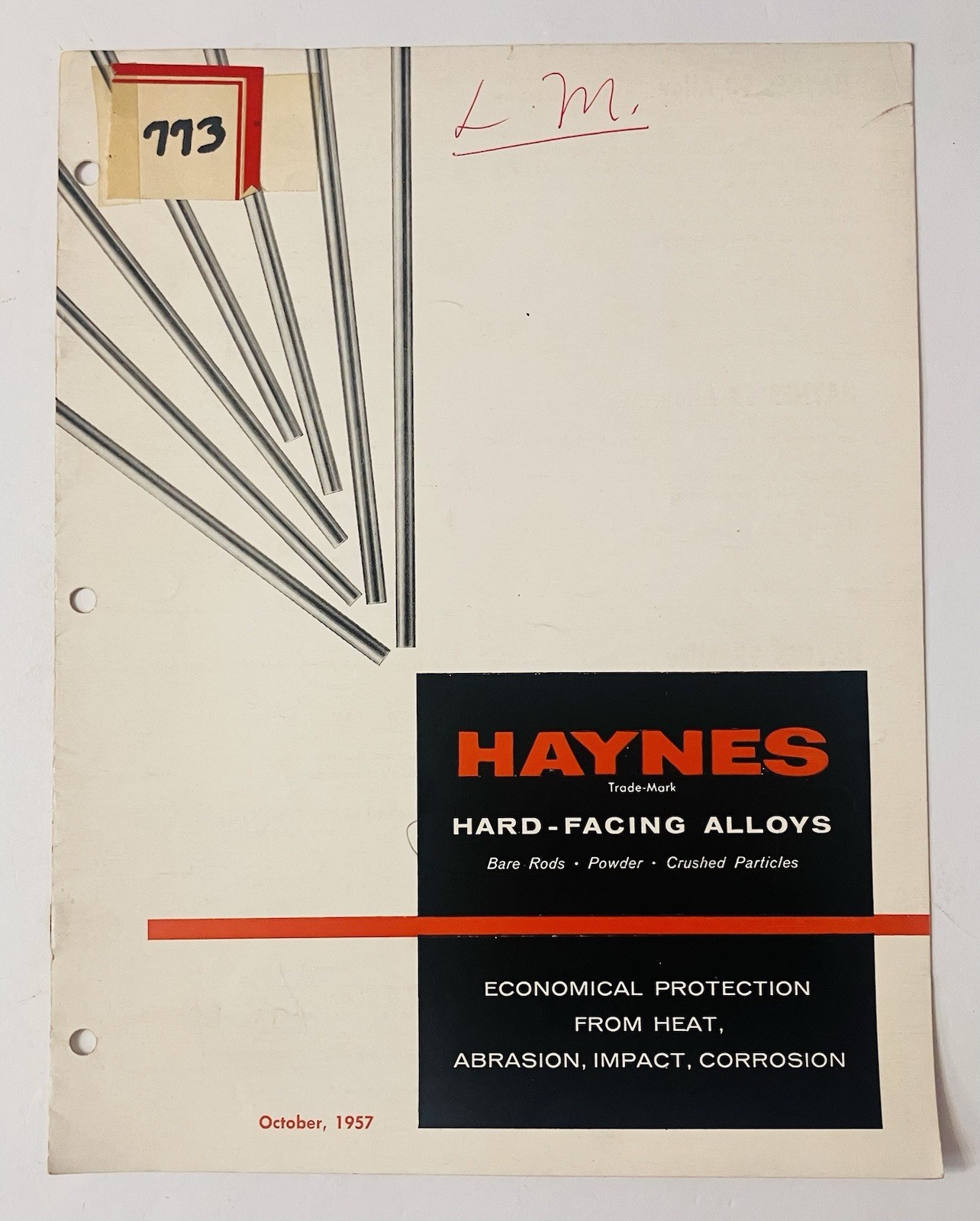 1957 Haynes Hard-Facing Alloys Buyer’s Guide Union Carbide Vintage Industrial VG