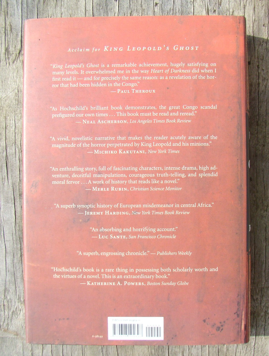Bury The Chains ~2005 HC~ Hochschild SIGNED Africa Slavery Slave Amazing Grace