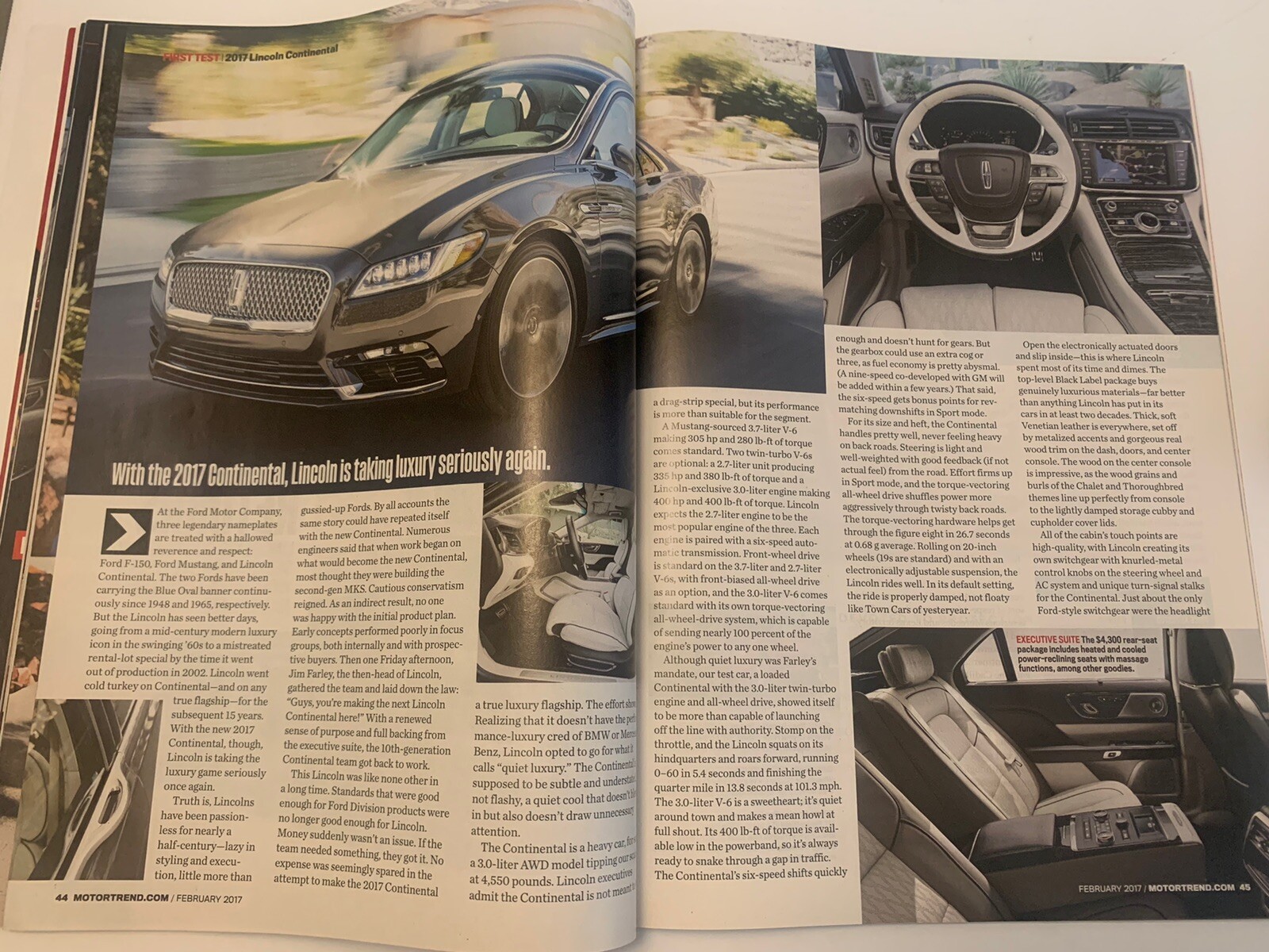 MotorTrend Magazine February 2017 Ripped Cover 102 Pages Porsche Vision Board