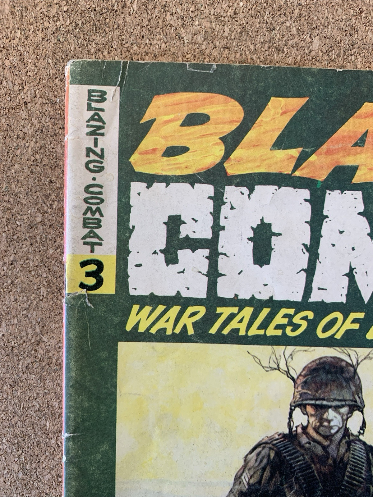 Blazing Combat #3 FN 1966 Warren Classic War Comic, Magazine size