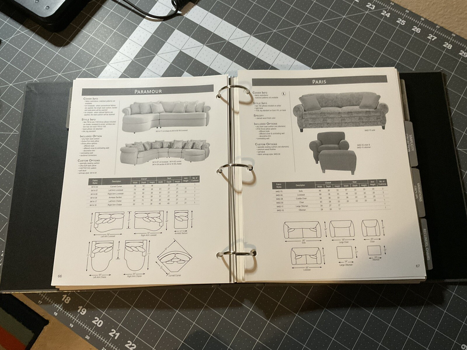 Norwalk Furniture Salesman Binder Catalog, Couch, Chair, Dimensions, 200 Pages