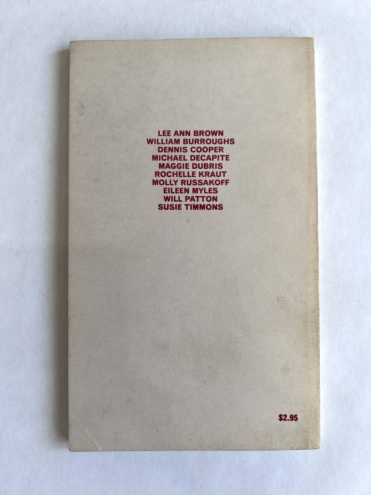 Cuz #2 – 1988 – St Marks Poetry Project – William Burroughs – Dennis Cooper