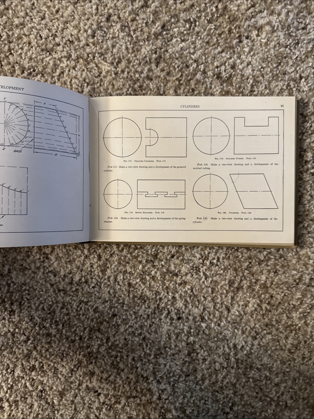 1938 APPLIED MECHANICAL DRAWING BOOK BY PAULL & SGRO – ILLUSTRATIONS