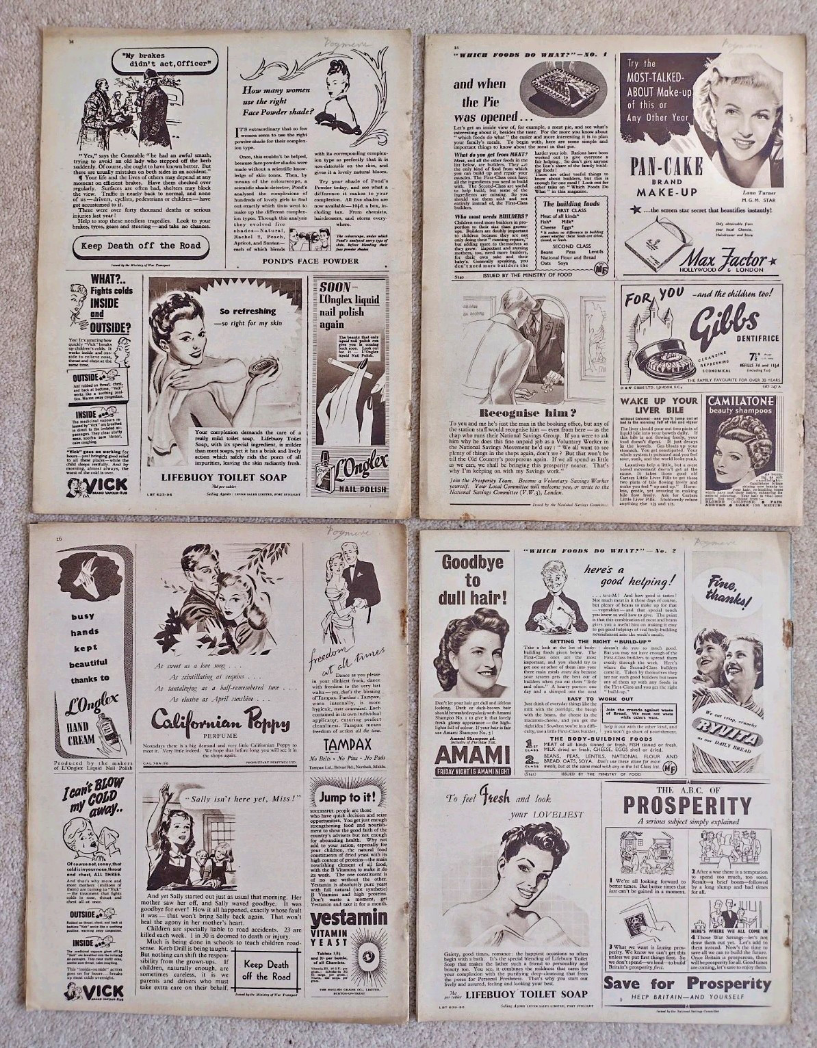Picture Show magazine x11 1946 issues Garland Sinatra Bergman Cooper +++