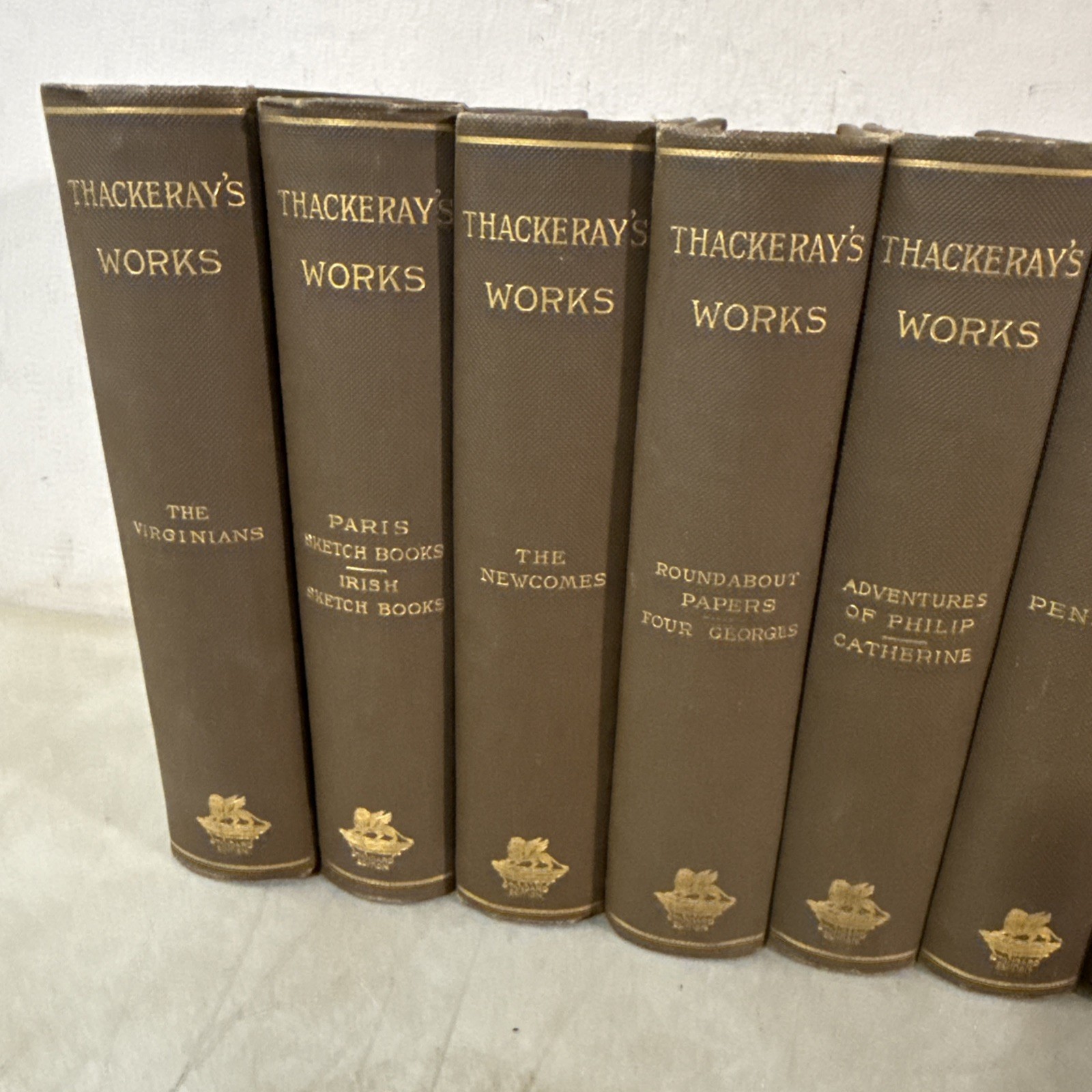 Thackeray’s Works Standard Edition Complete 10 Volume Set Lovell, Coryell Books