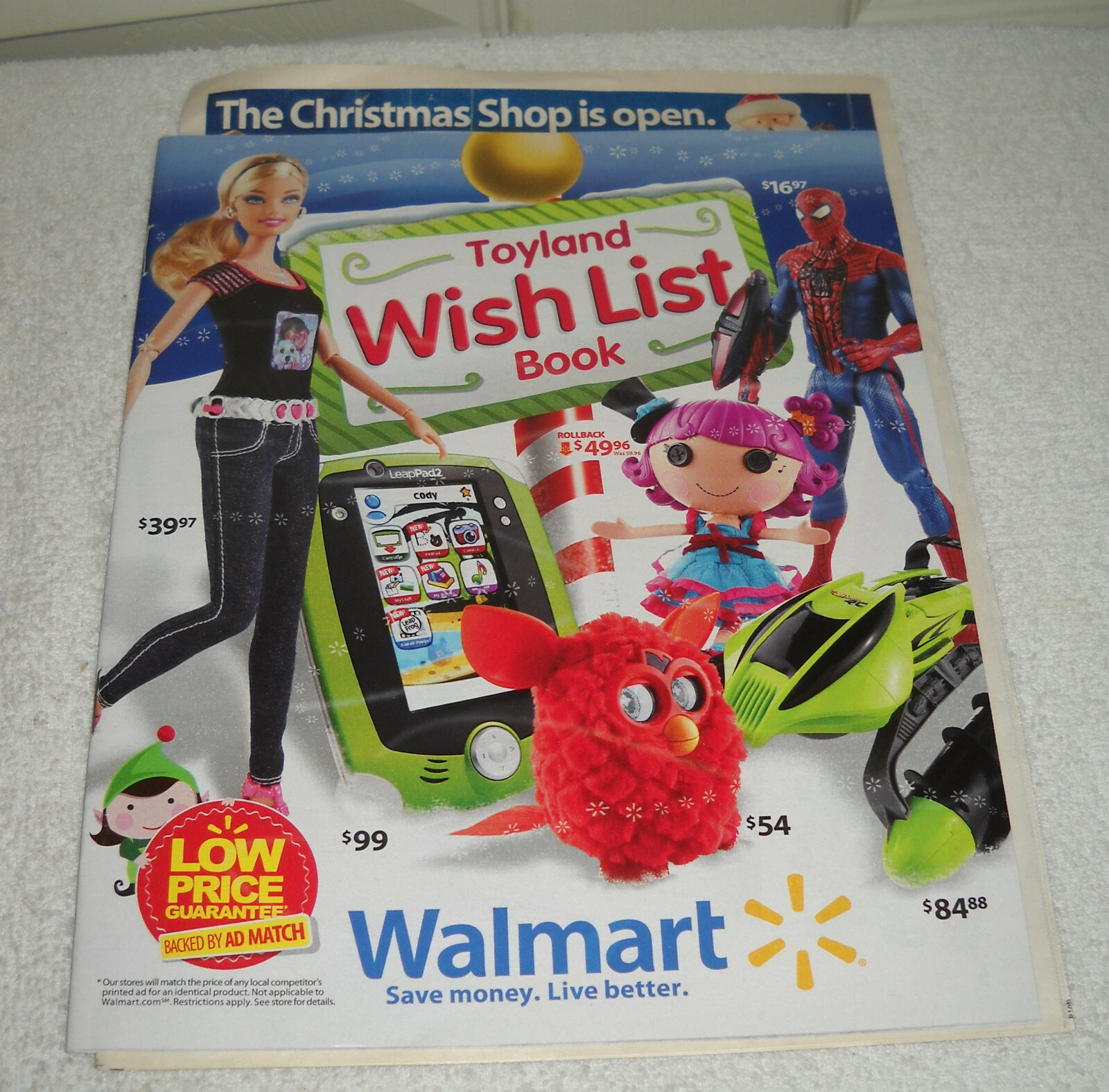 #11090 Walmart Stores 2012 Holiday Toyland Wish List Book Catalog (47 Pages)