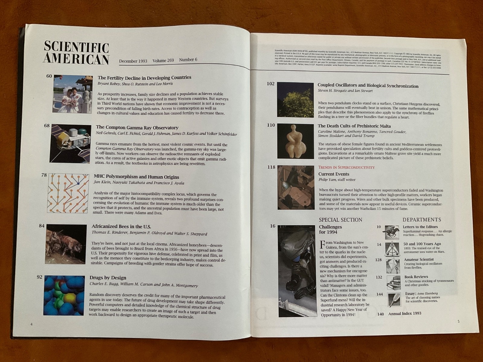 Scientific American Magazine December 1993