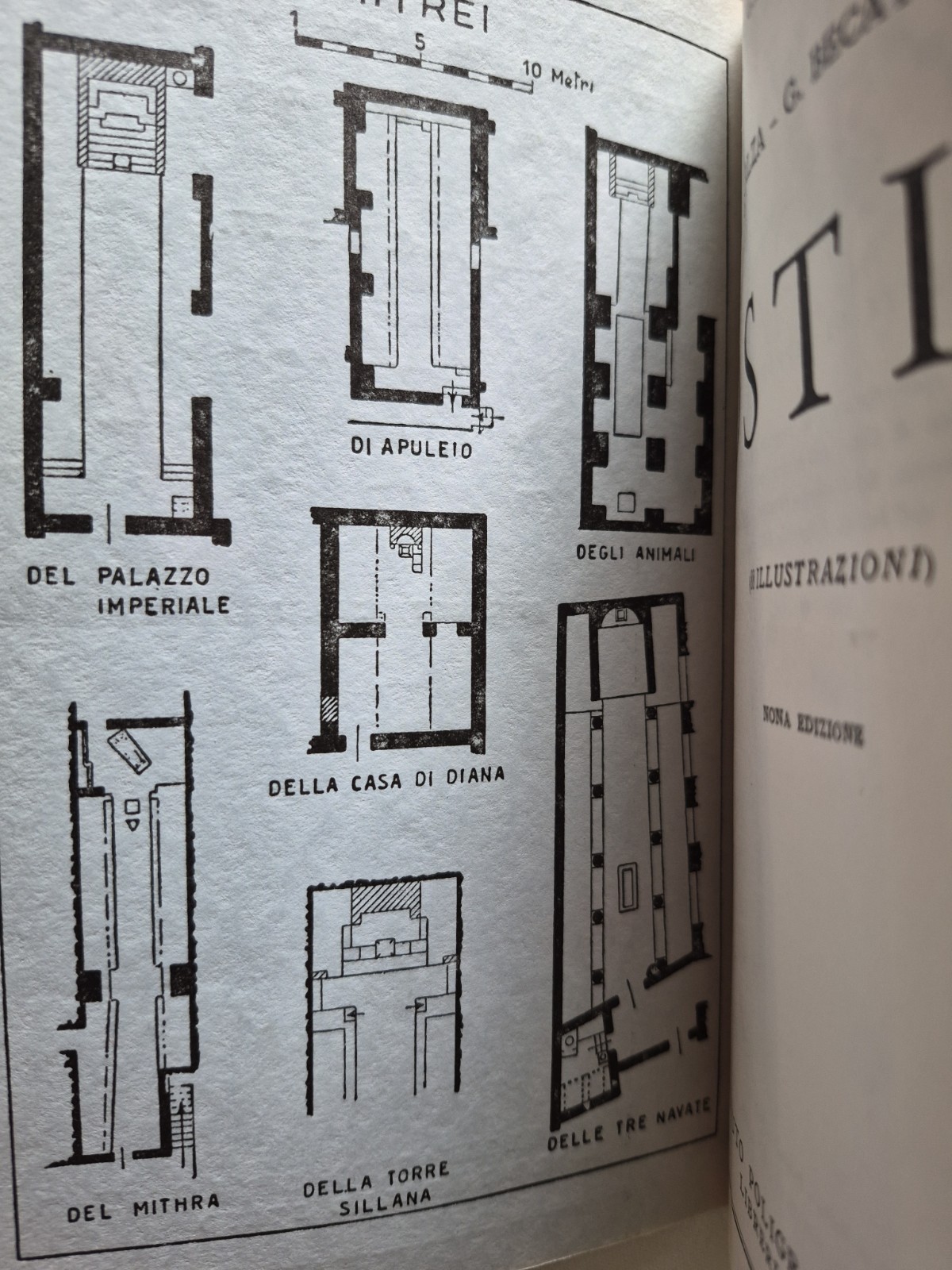 Ostia Archeology Guide G Calza G Becatti 9th Ed Italian 88 Illus Fold Out Map