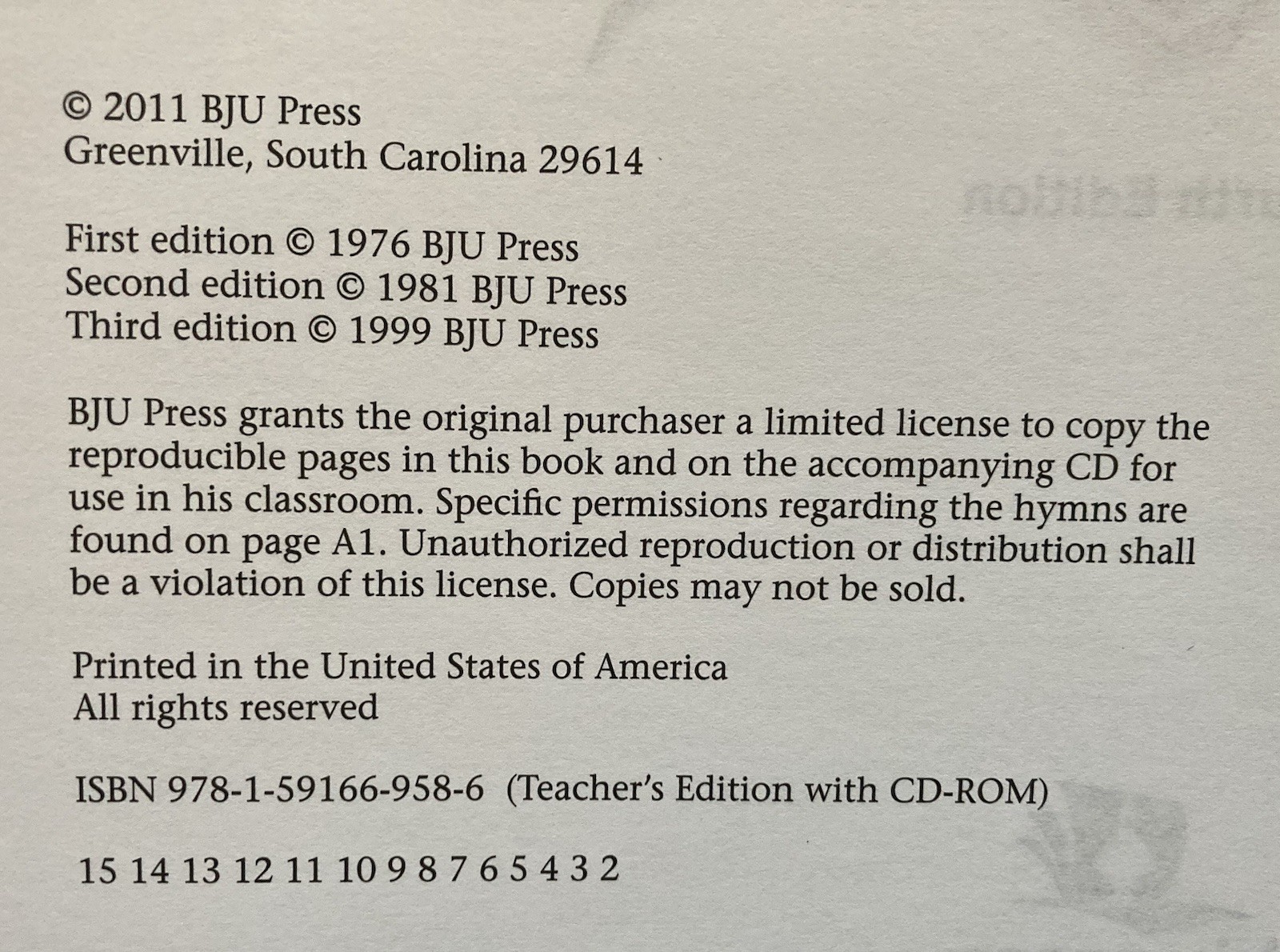 BJU Press Bible Truths 2 A Servants Heart Fourth Edition Teachers Edition