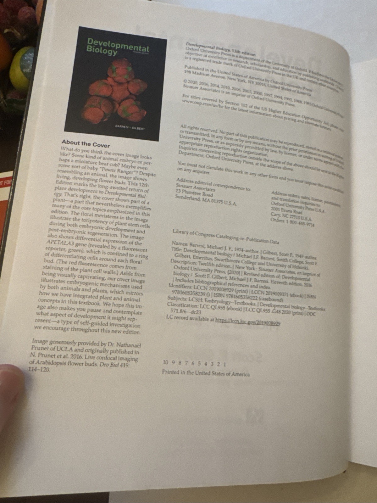 Developmental Biology by Michael J. F. Barresi and Scott F. Gilbert (2019,…