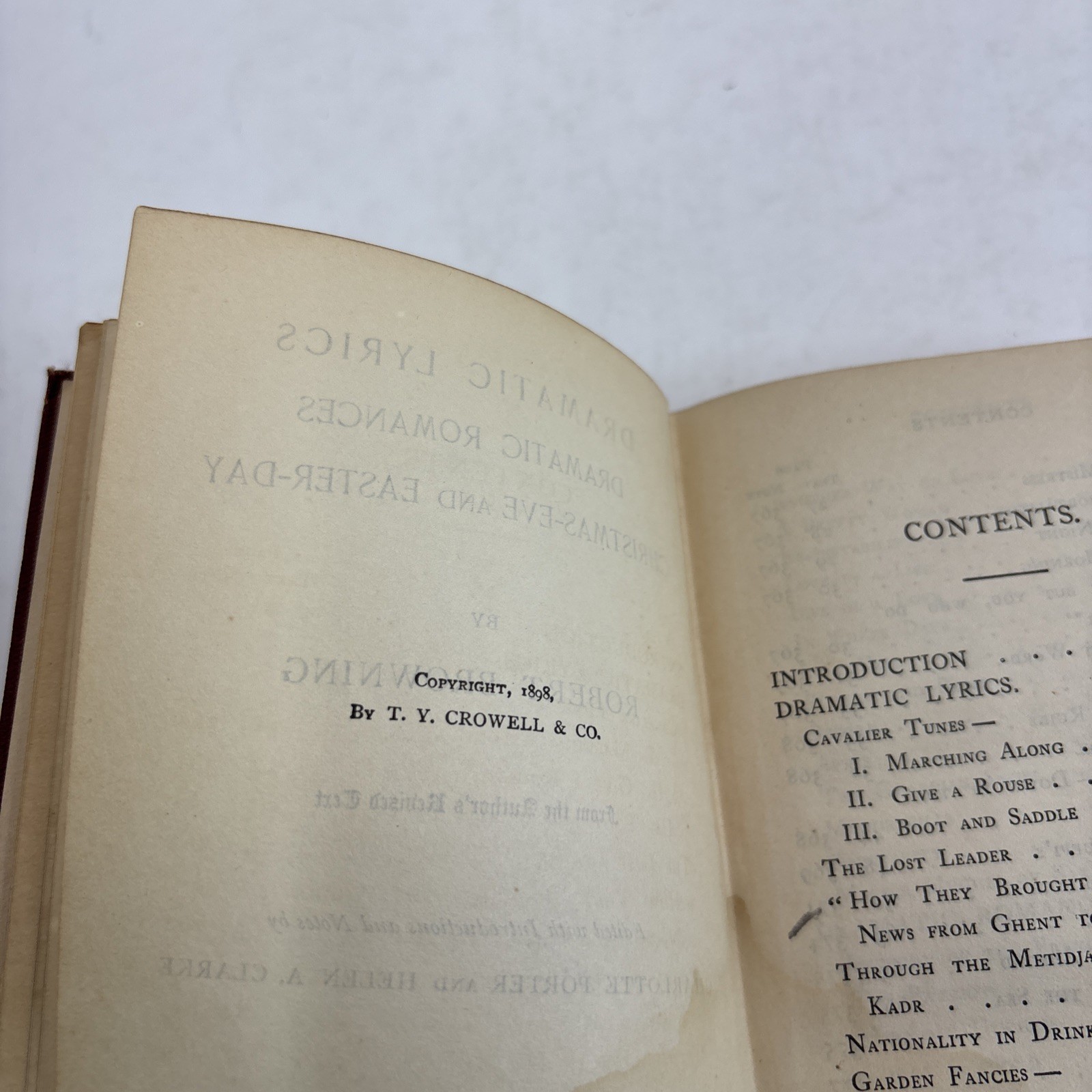 Robert Browning 1898 edition 4 Books Collection Lot Poetry Decor Antique