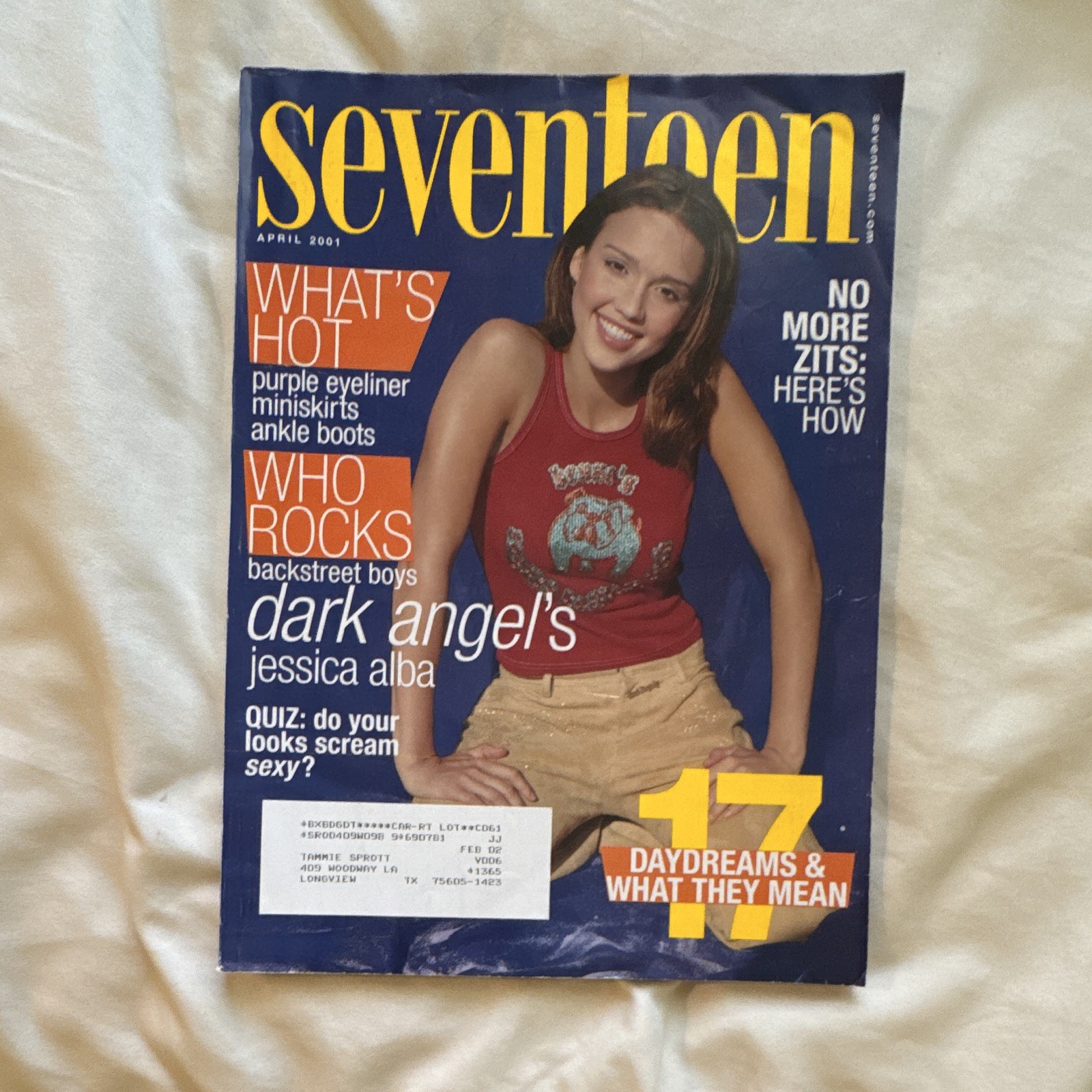 2001Seventeen Magazine Lot of 12 Illustrated J Lo Alba Carson Daly Julia Roberts