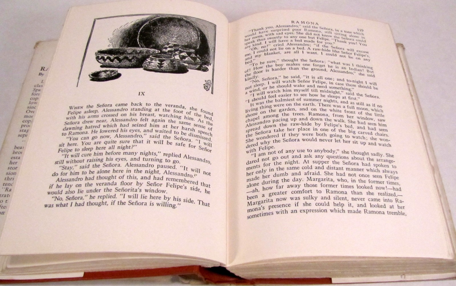 RAMONA by Helen Hunt Jackson 1934 Little Brown And Company Vintage Hardback w DJ