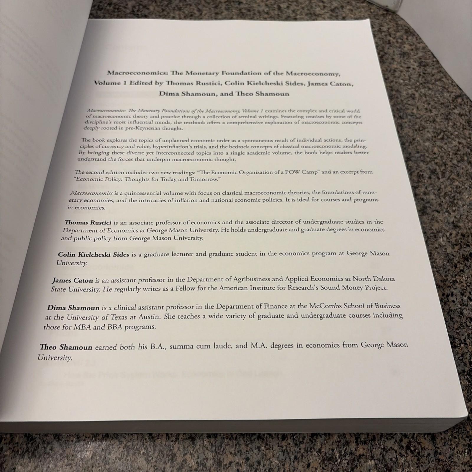Macroeconomics: The Monetary Foundations of the Macroeconomy Vol. I by Rustici