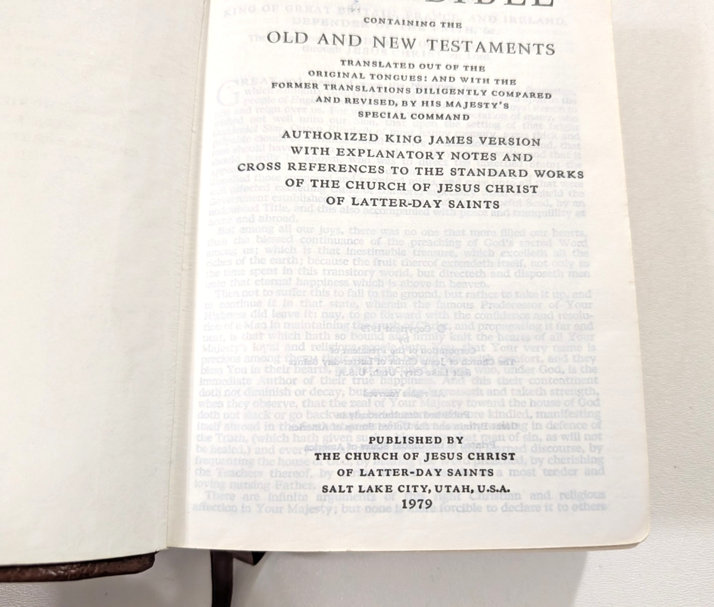 Quad Brown LDS Scriptures Holy Bible Book of Mormon 7.5 x 5.5 index