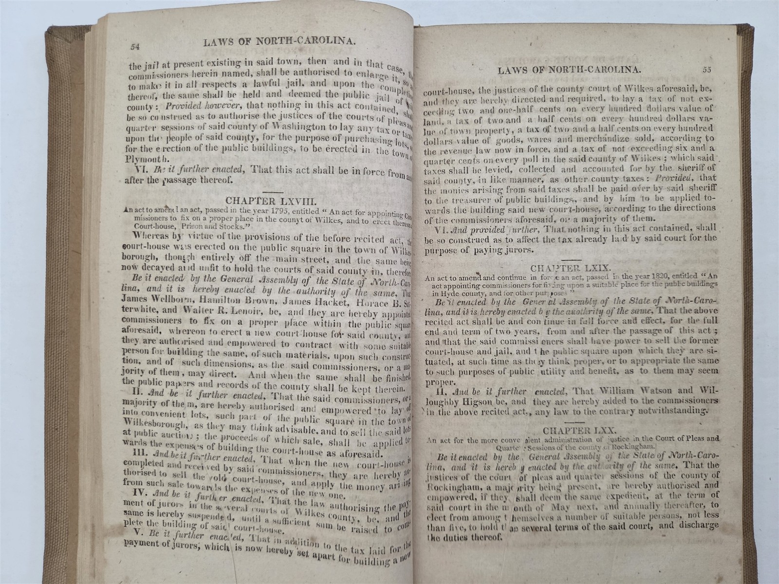 1824 antique NORTH CAROLINA LAW cherokee slavery free person color history