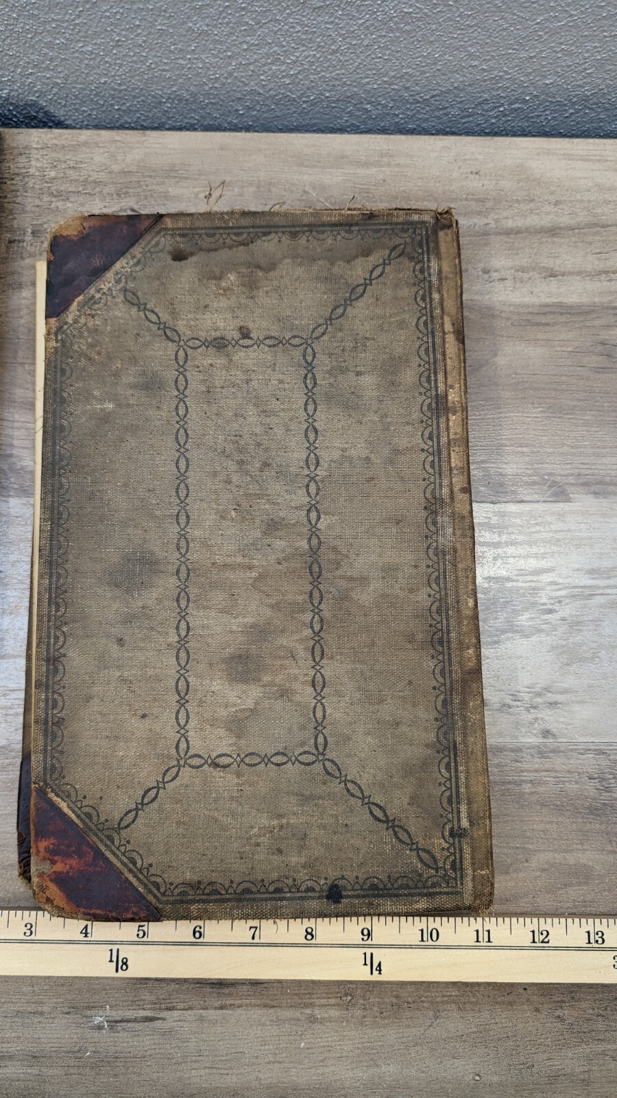 1860 Antique Ledger Book register hand written 200 + pages stocks, banks to 1908