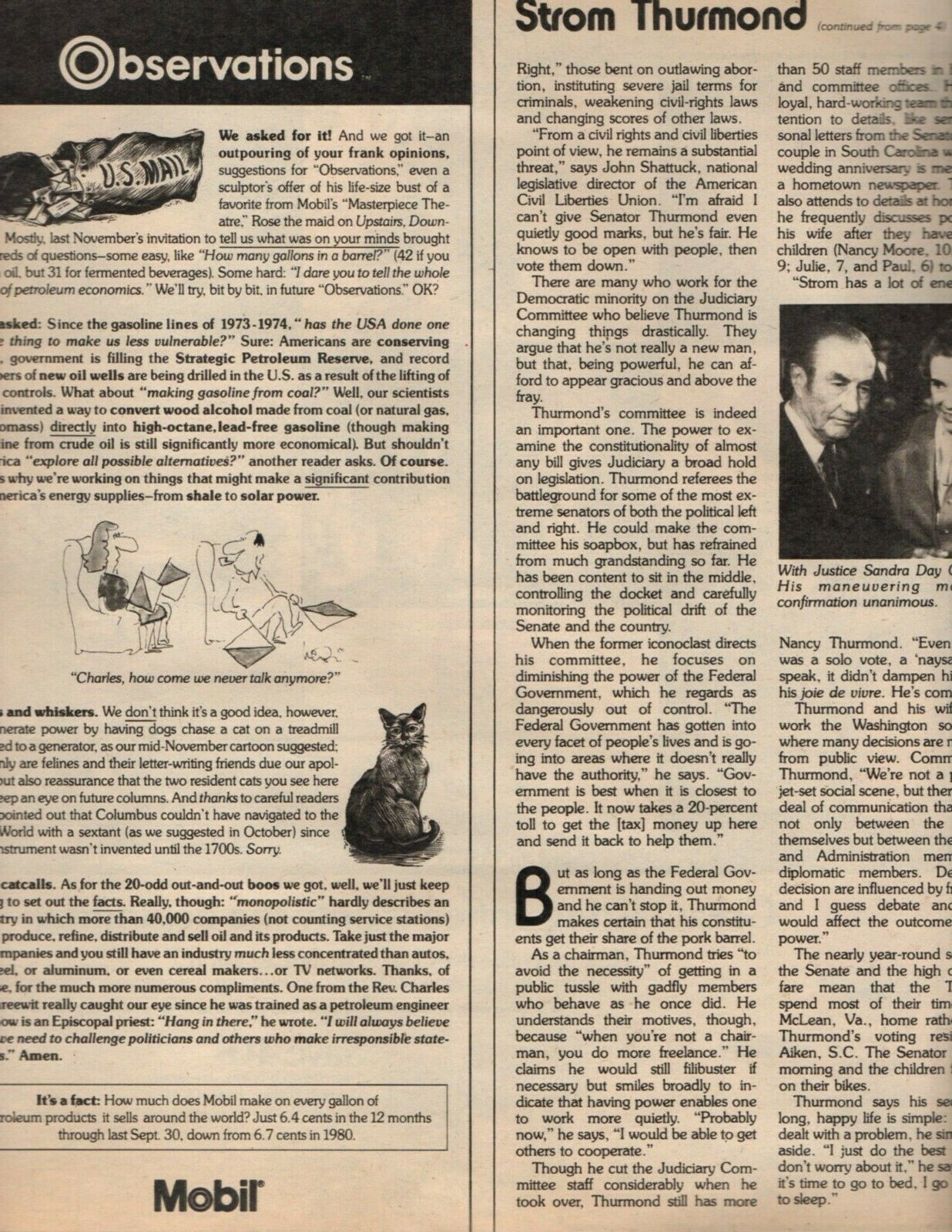 Family Weekly January 31 1982 Strom Thurmond Investment Tips Hall and Oates
