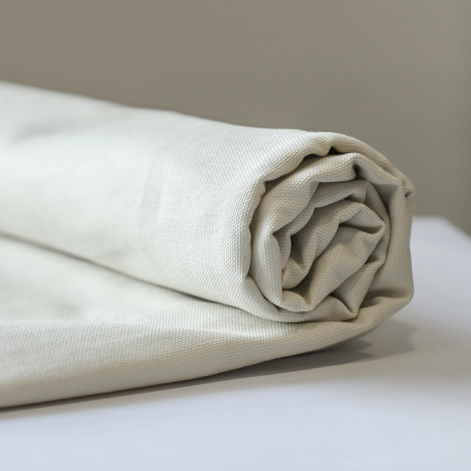 Canvas Fabric by the Yard, 59» Wide, 10Oz Premium Natural Cotton Duck Canvas Fa