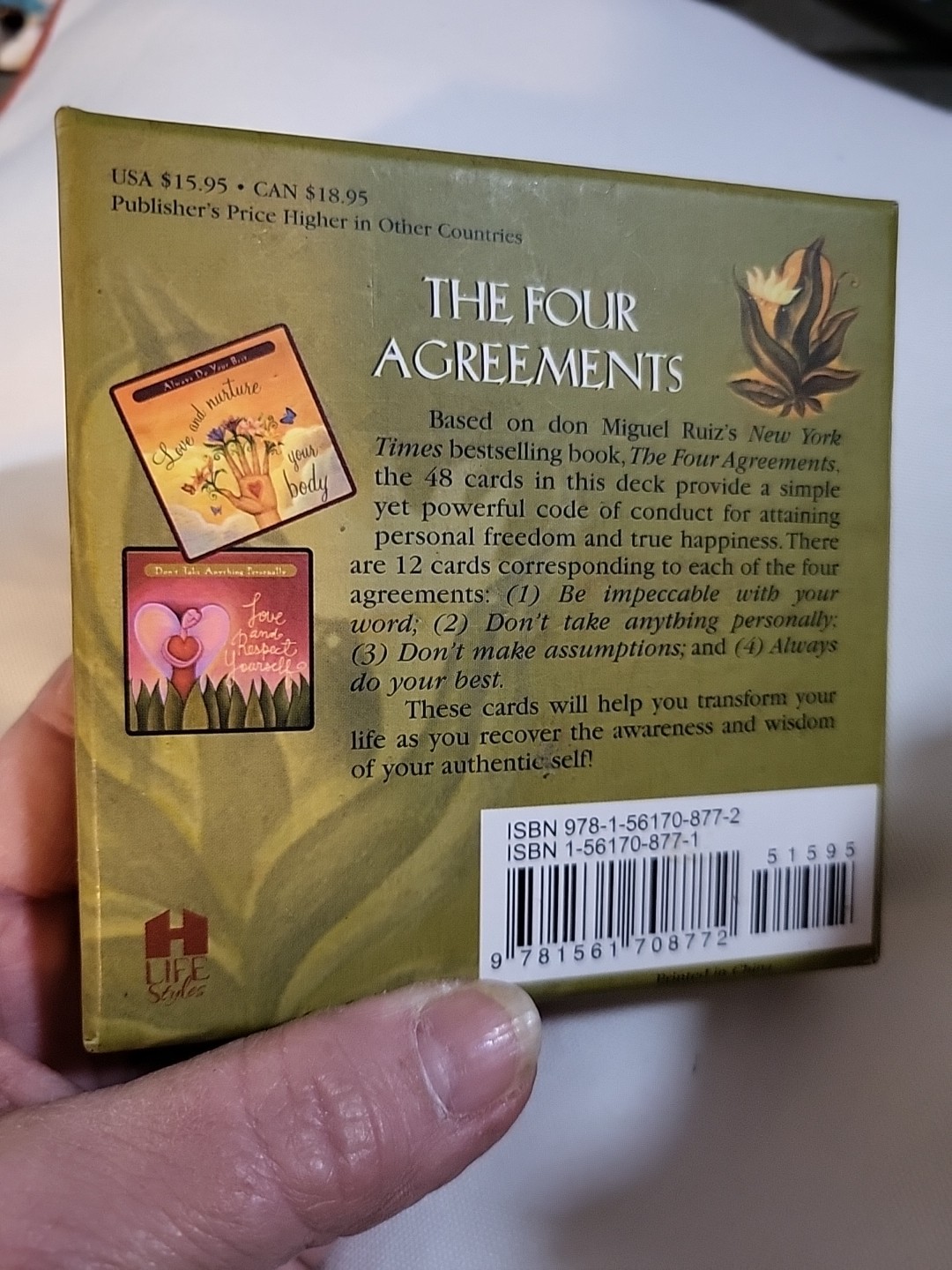 Toltec Wisdom 48 Cards The Four Agreements Don Miguel Ruiz True Happiness
