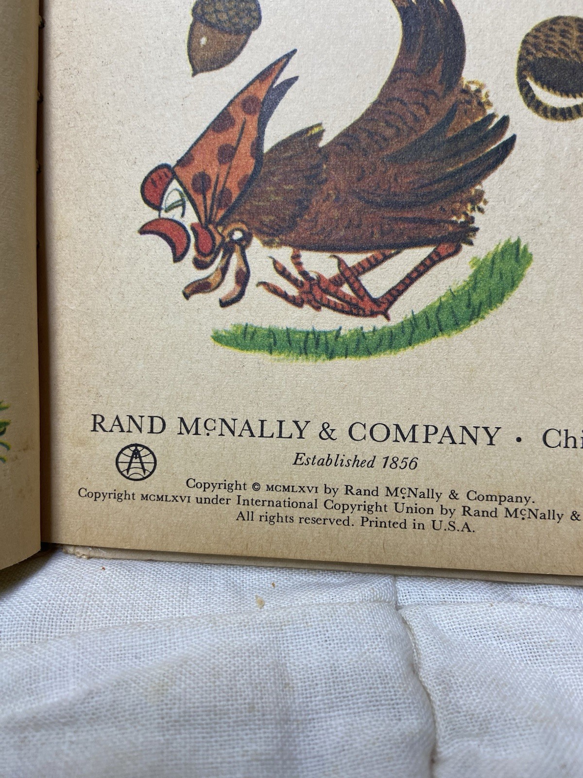 Henny Penny Rand McNally Publishers VTG Childrens Book 1966 Wadsworth