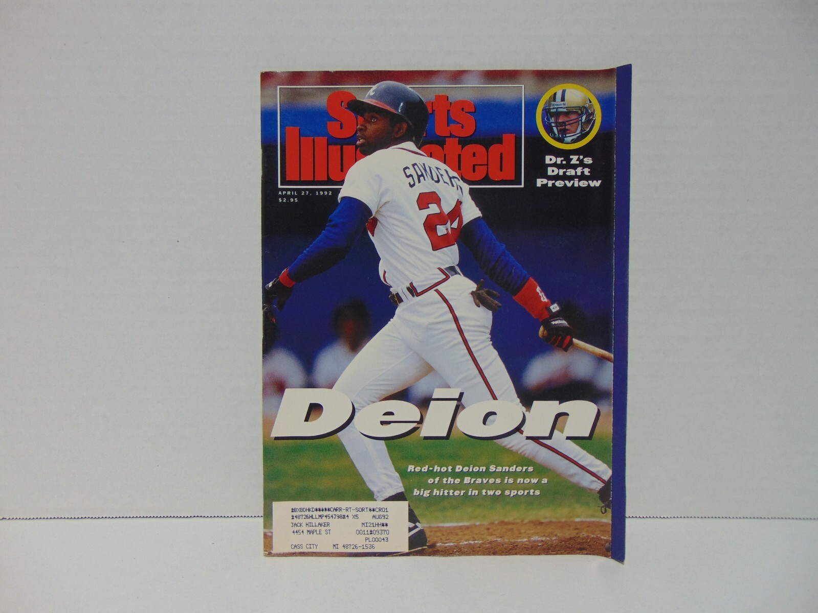 Sports Illustrated Magazine Volume 76 Issue 16 April 27, 1992 Deion Sanders