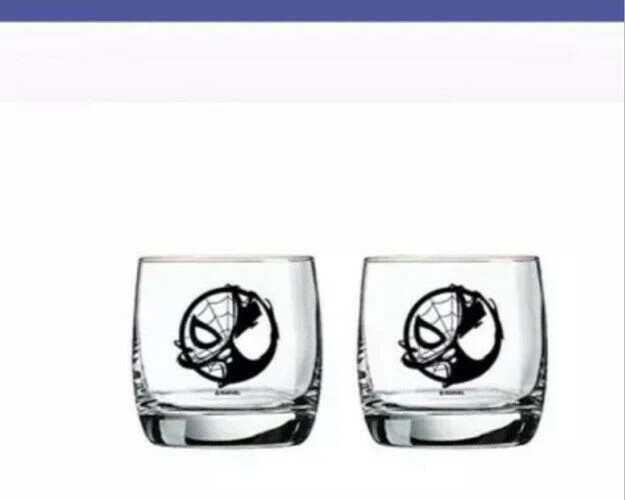 Marvel Spiderman Venom Collectable 10oz Glasses 2Pack