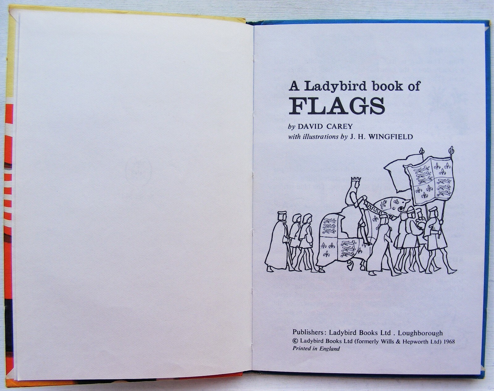 Vintage Ladybird Book – Flags – Recognition Series 584 – Good/VGC +FREE COVER+