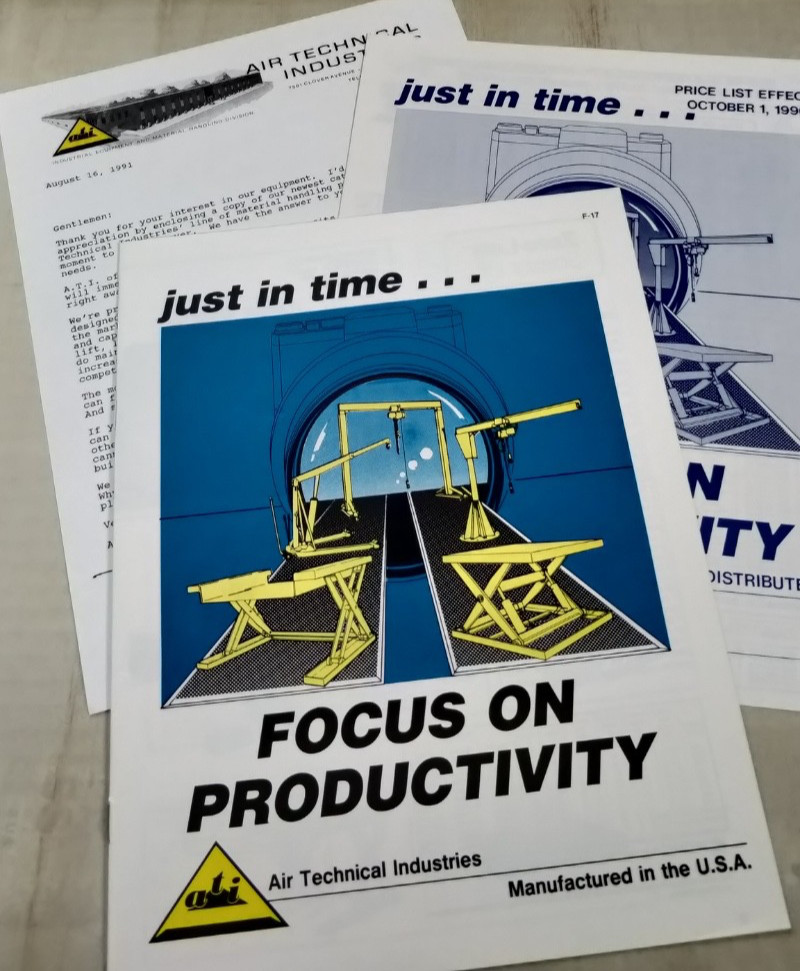 1991 ATI Air Technical Industries Inc catalogs / brochures lifts cranes C7