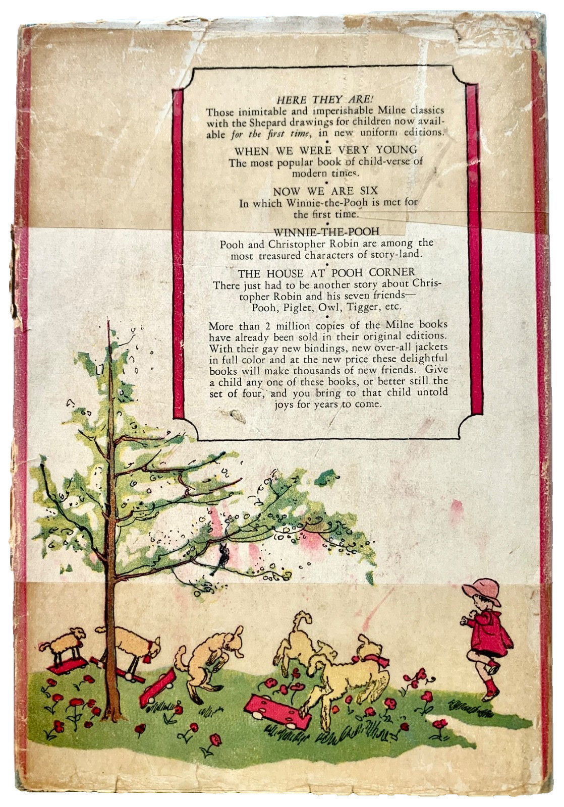 WHEN WE WERE VERY YOUNG by A. A. Milne – HC/DJ 1935 – Winnie-the-Pooh